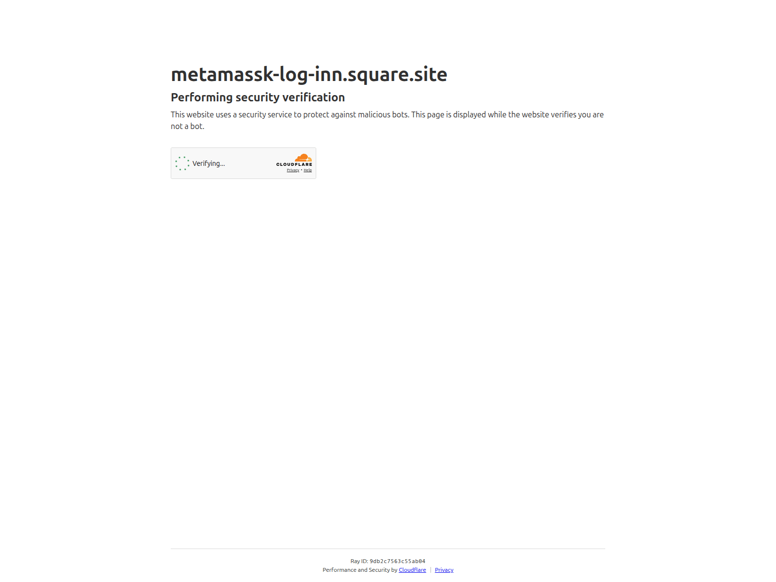 Screenshot of metamassk-log-inn.square.site