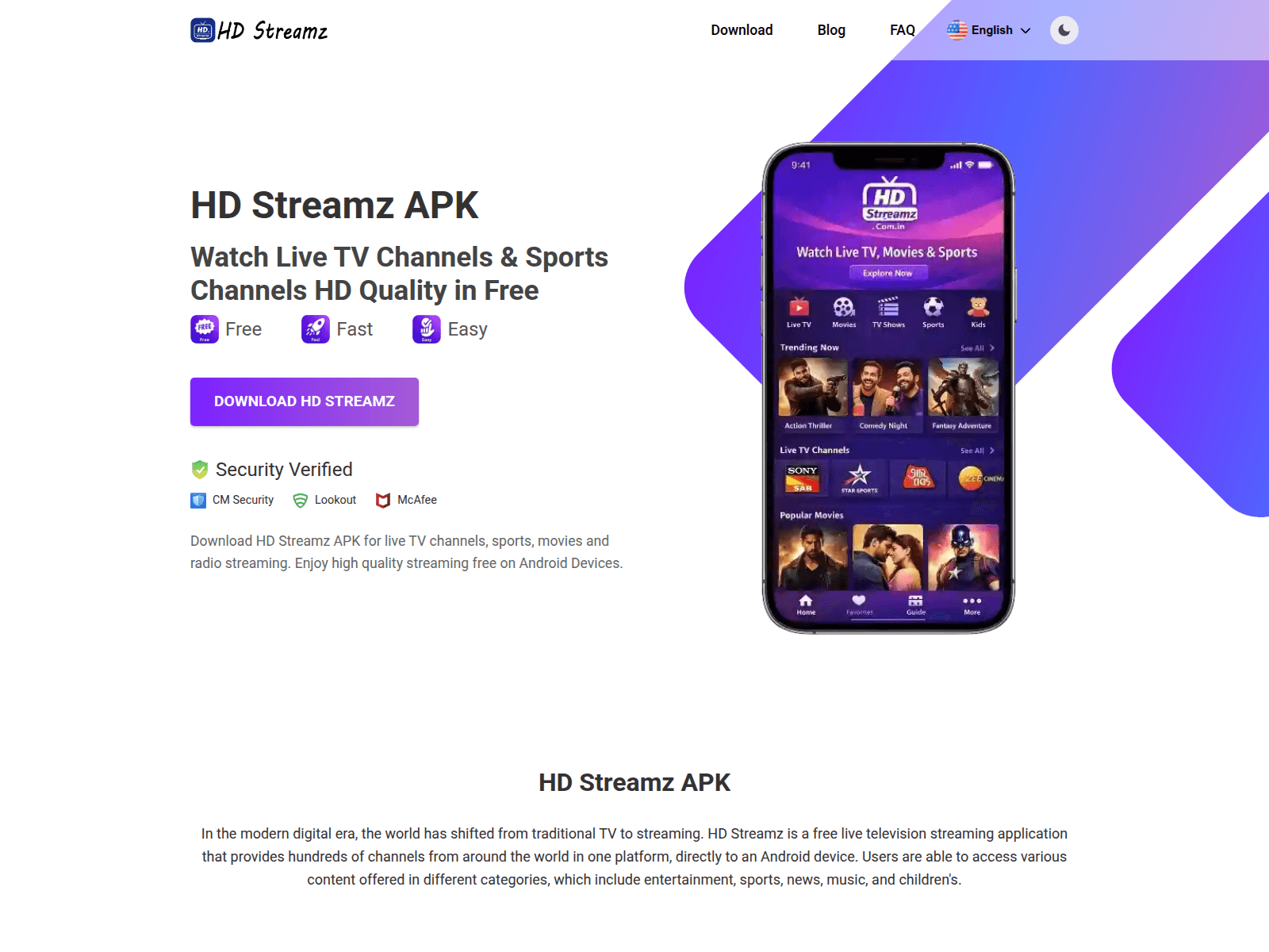 Screenshot of hdstraemz.org