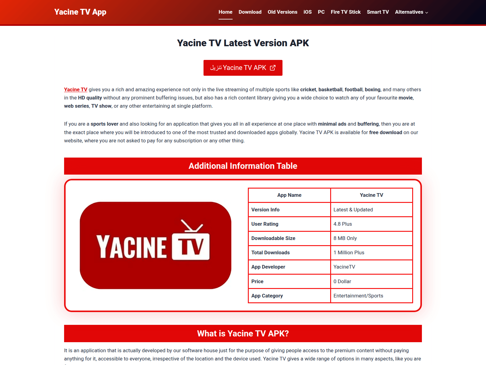 Screenshot of yacinetvapp.com.co