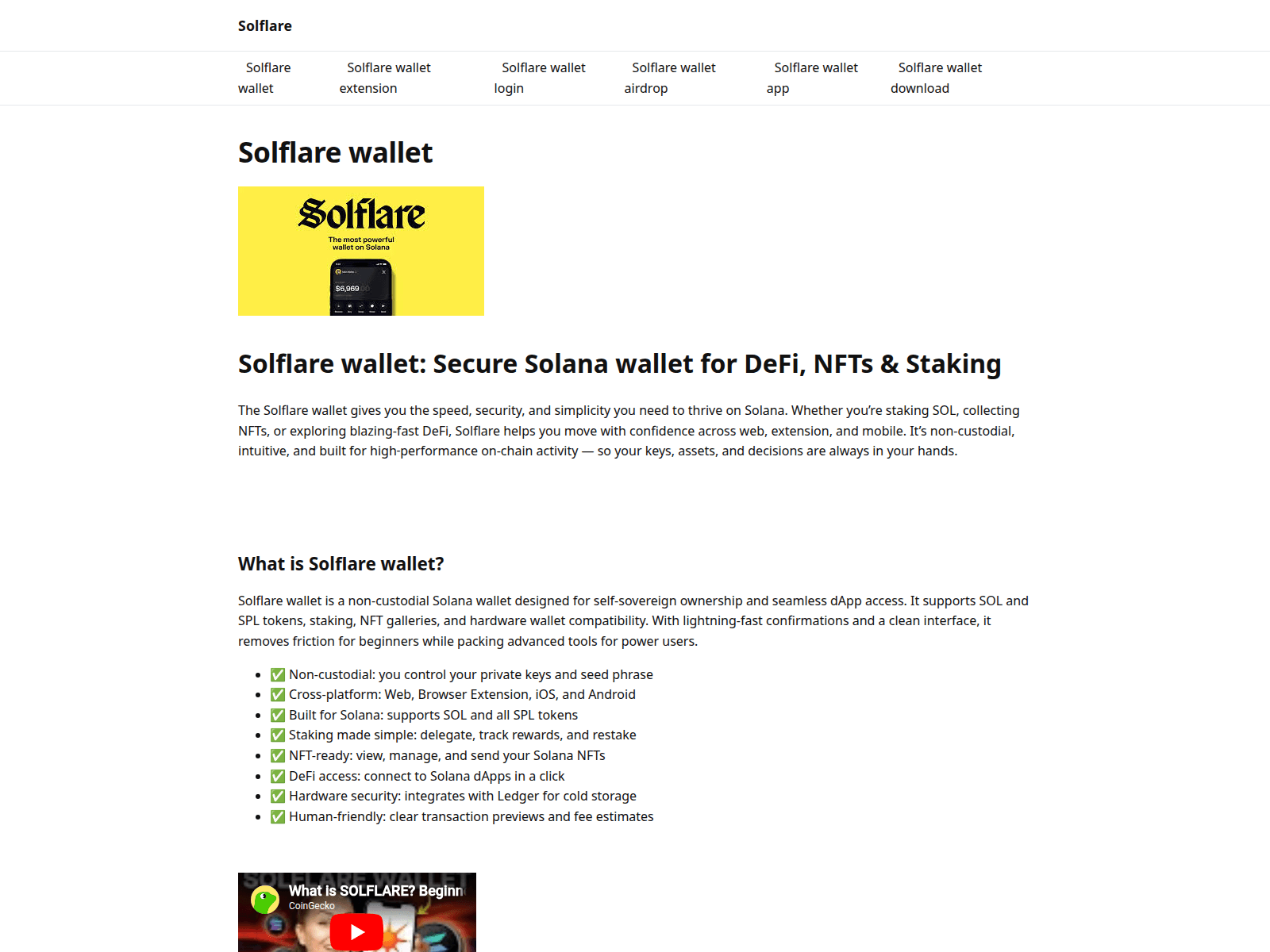 Forensic screenshot of solflarewallet.to