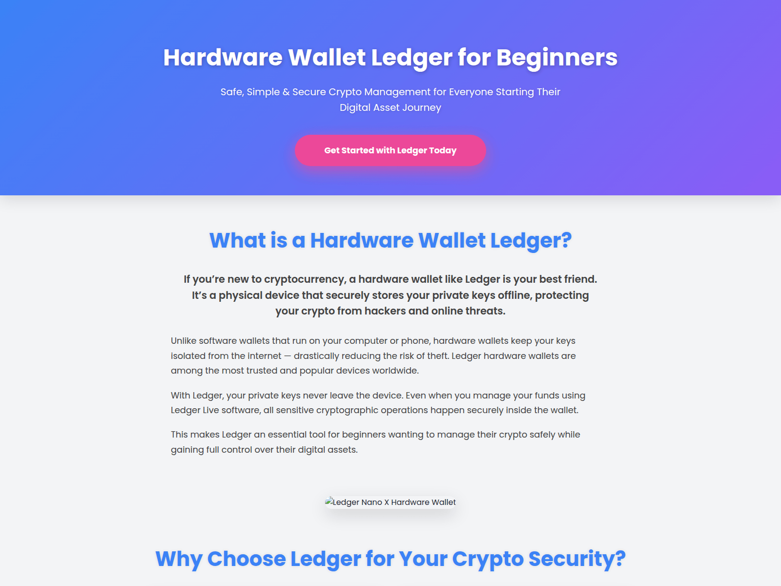 Screenshot of hardware-wallet-ledger-web.pages.dev