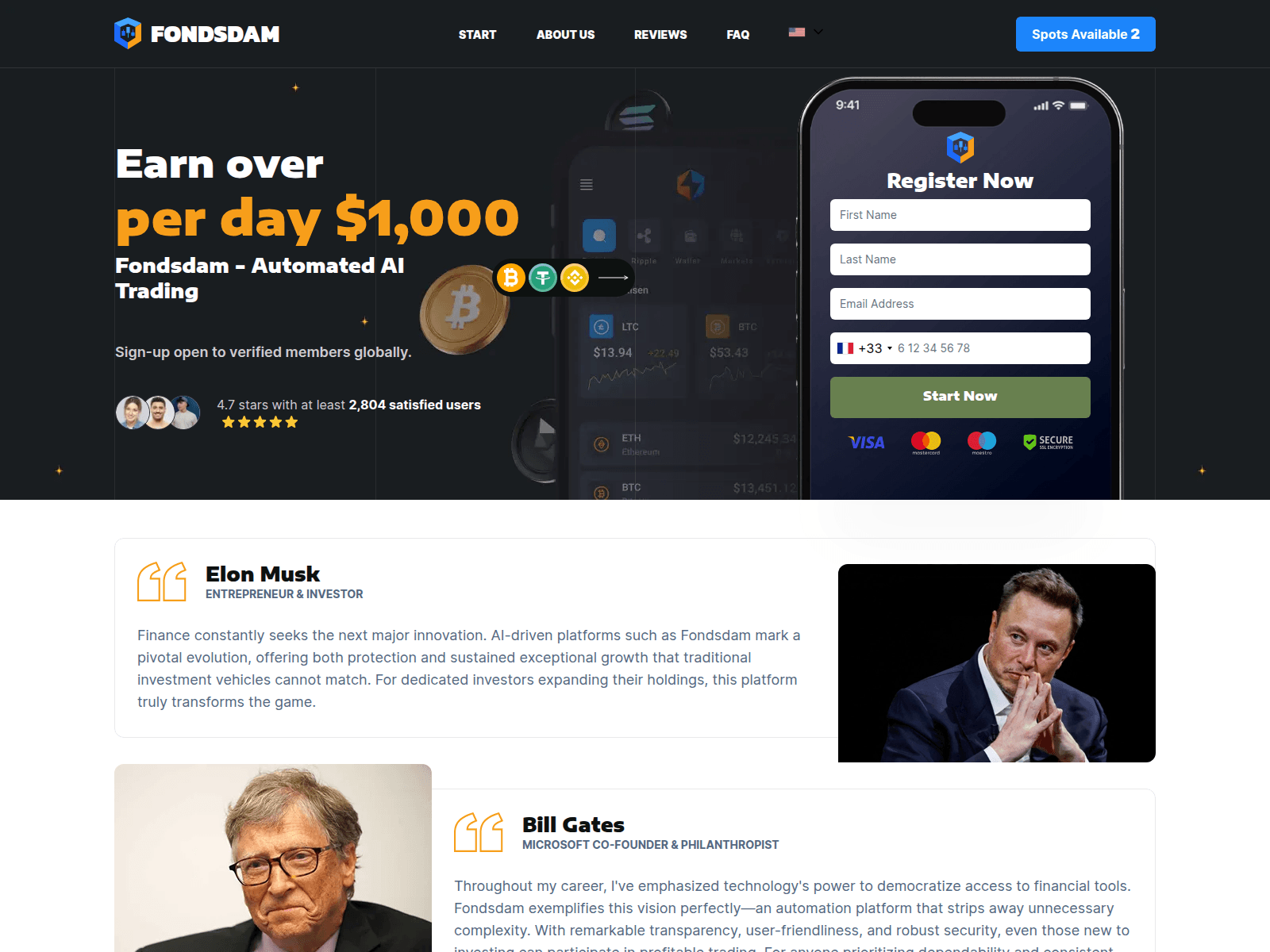 Screenshot of fondsdam.club