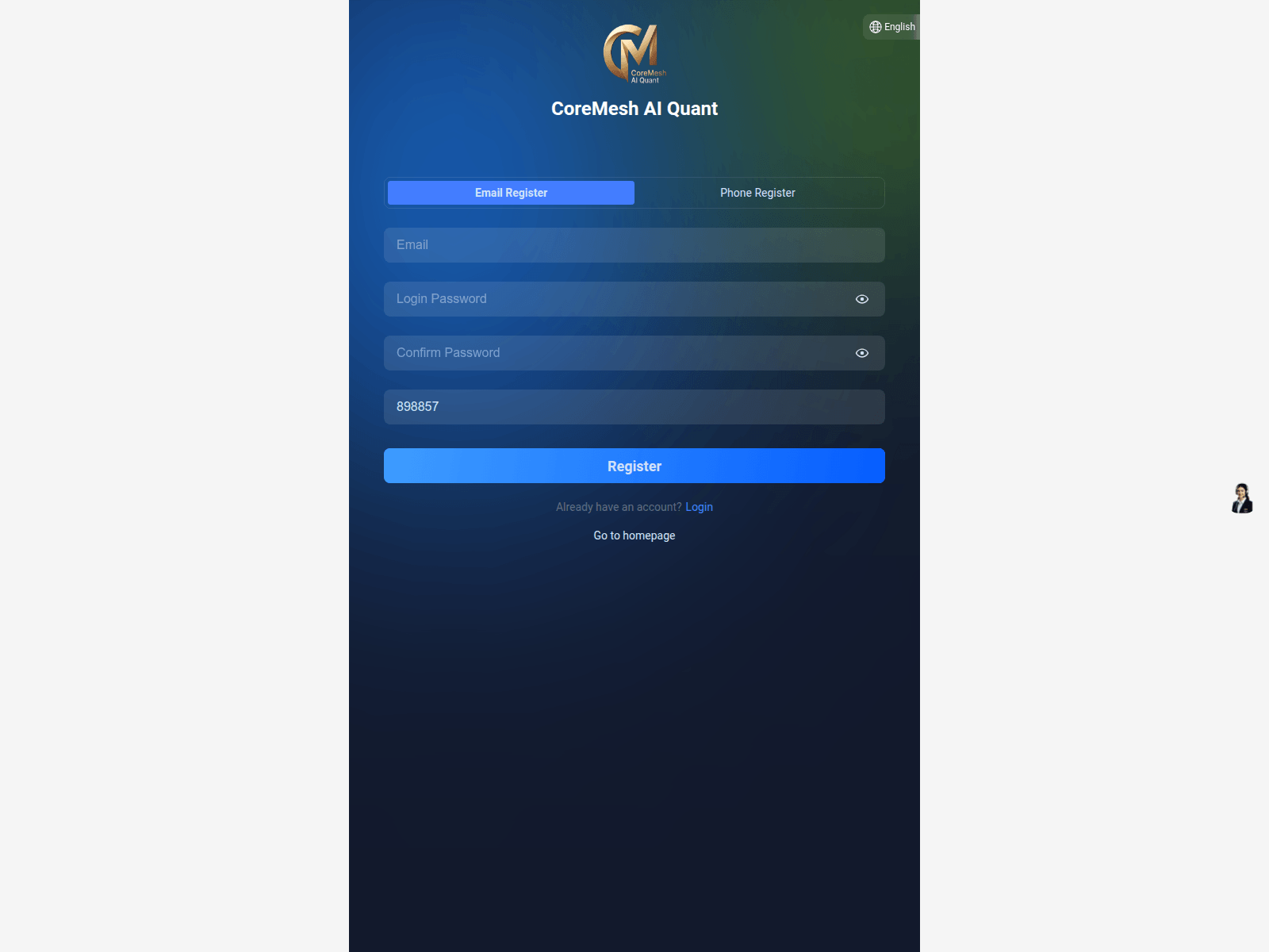 Screenshot of www.coremesh.top
