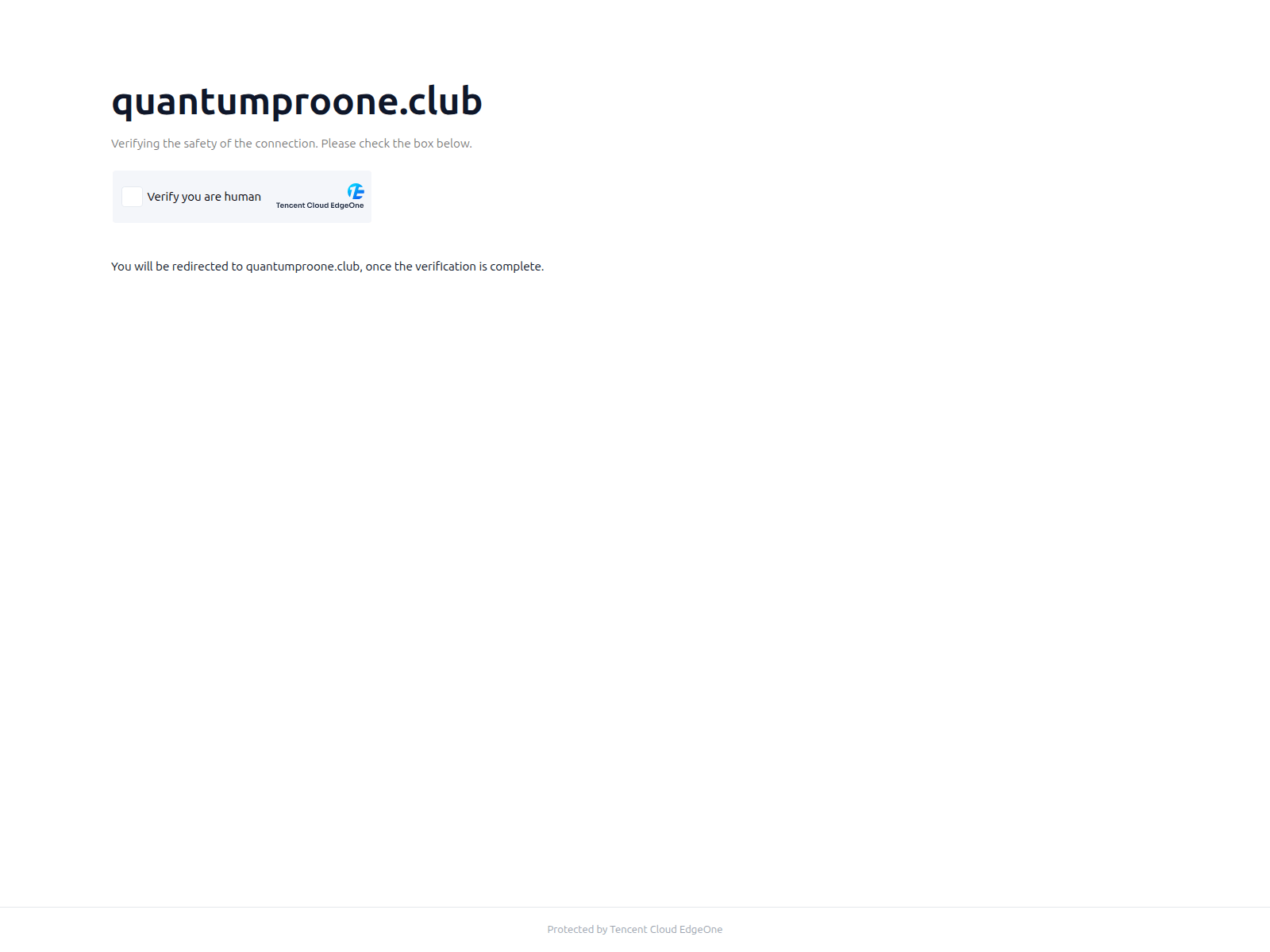 Forensic screenshot of quantumproone.club