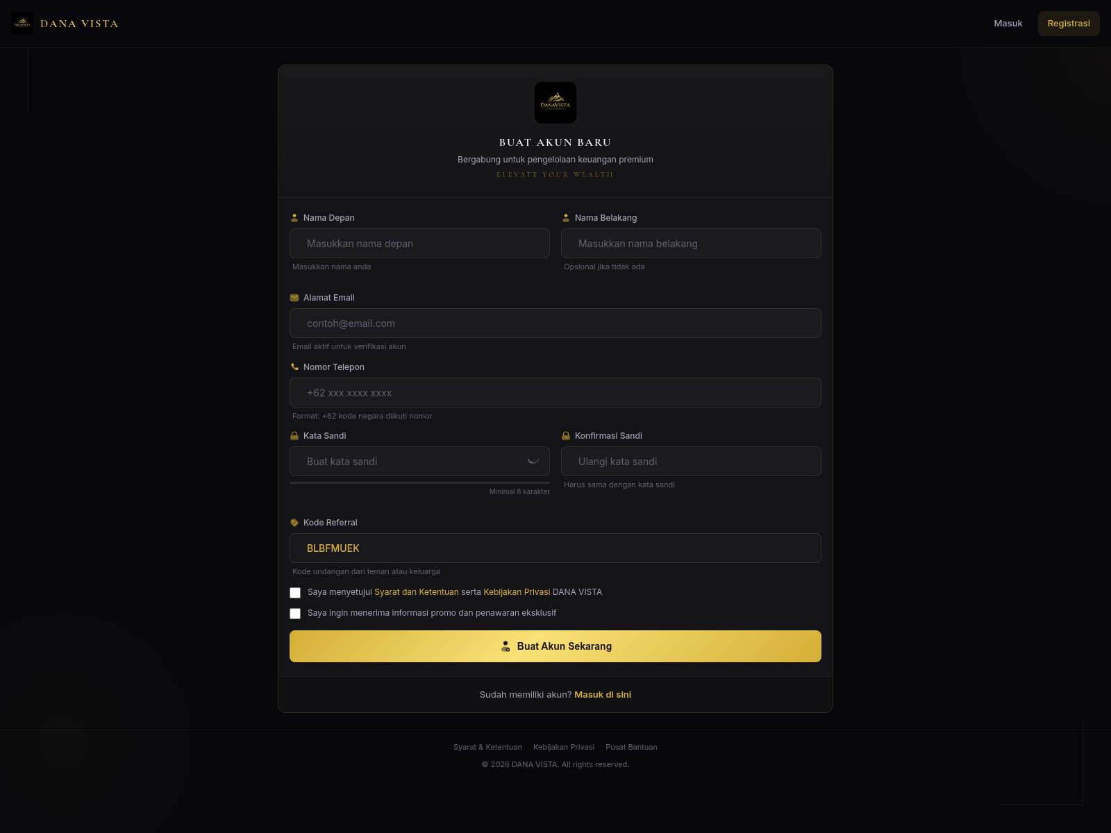 Screenshot of danavista.cfd