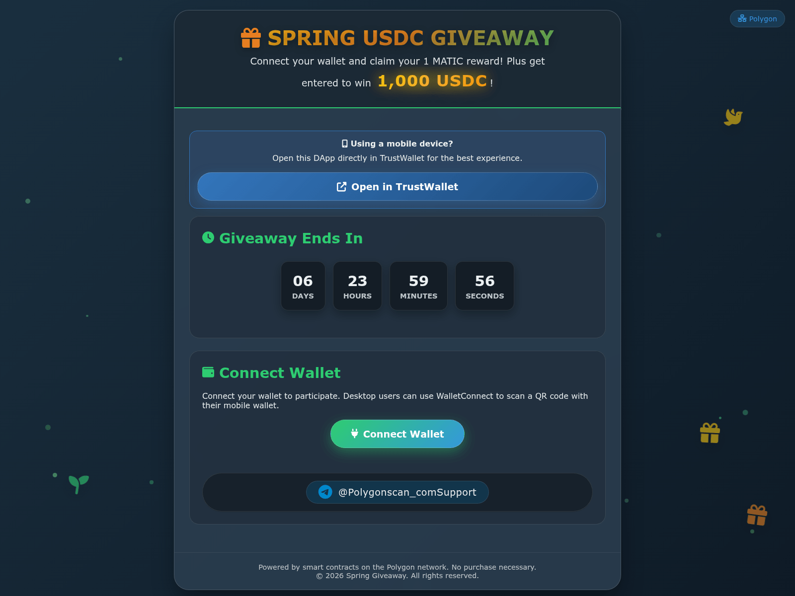 Screenshot of polygon-usdc.ru
