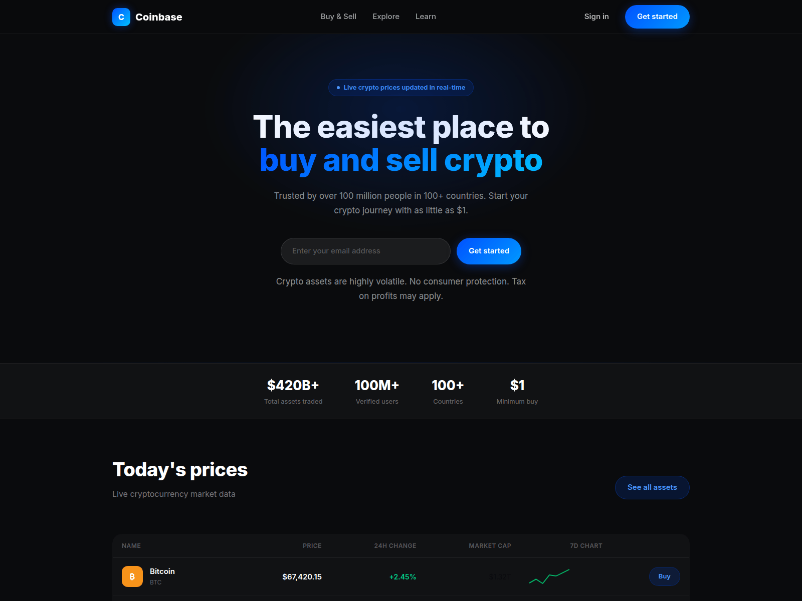 Forensic screenshot of my-coinbase-clone-01.netlify.app