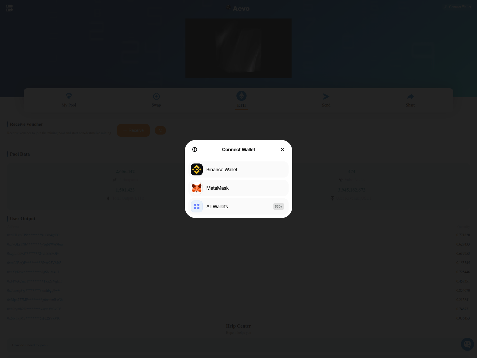 Forensic screenshot of aevos.top