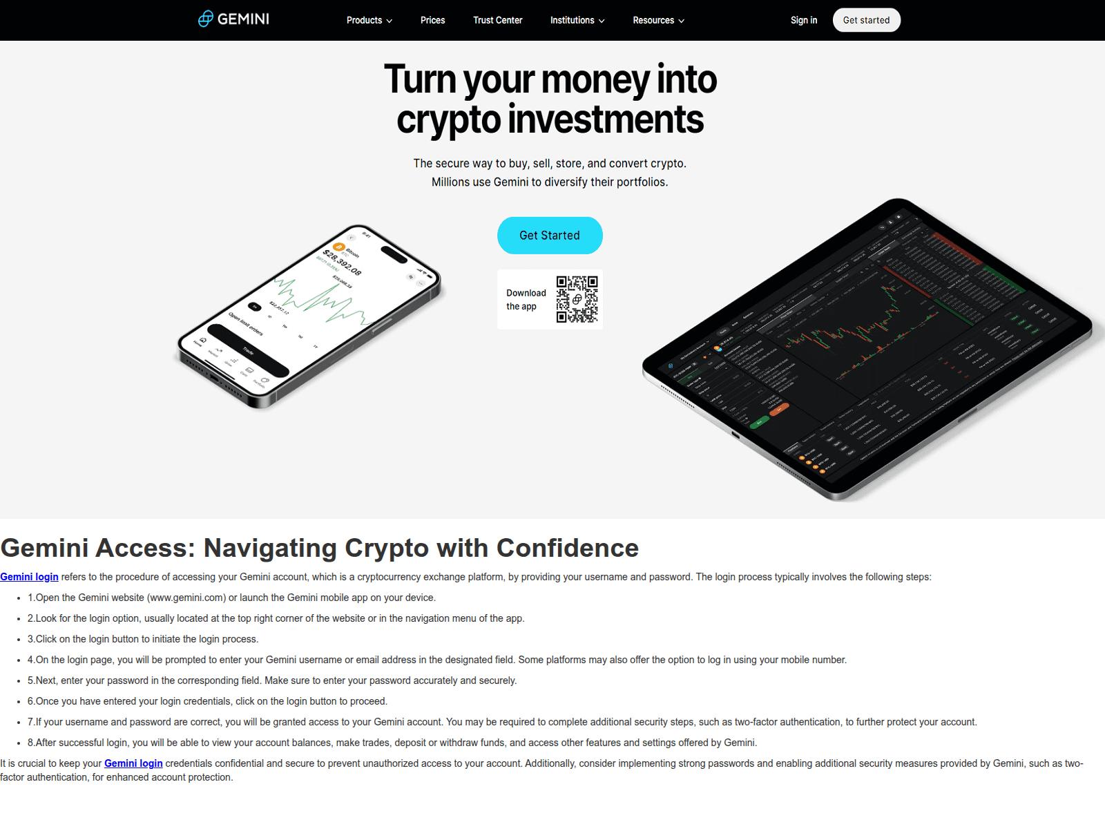 Screenshot of gezimnilogn.webflow.io
