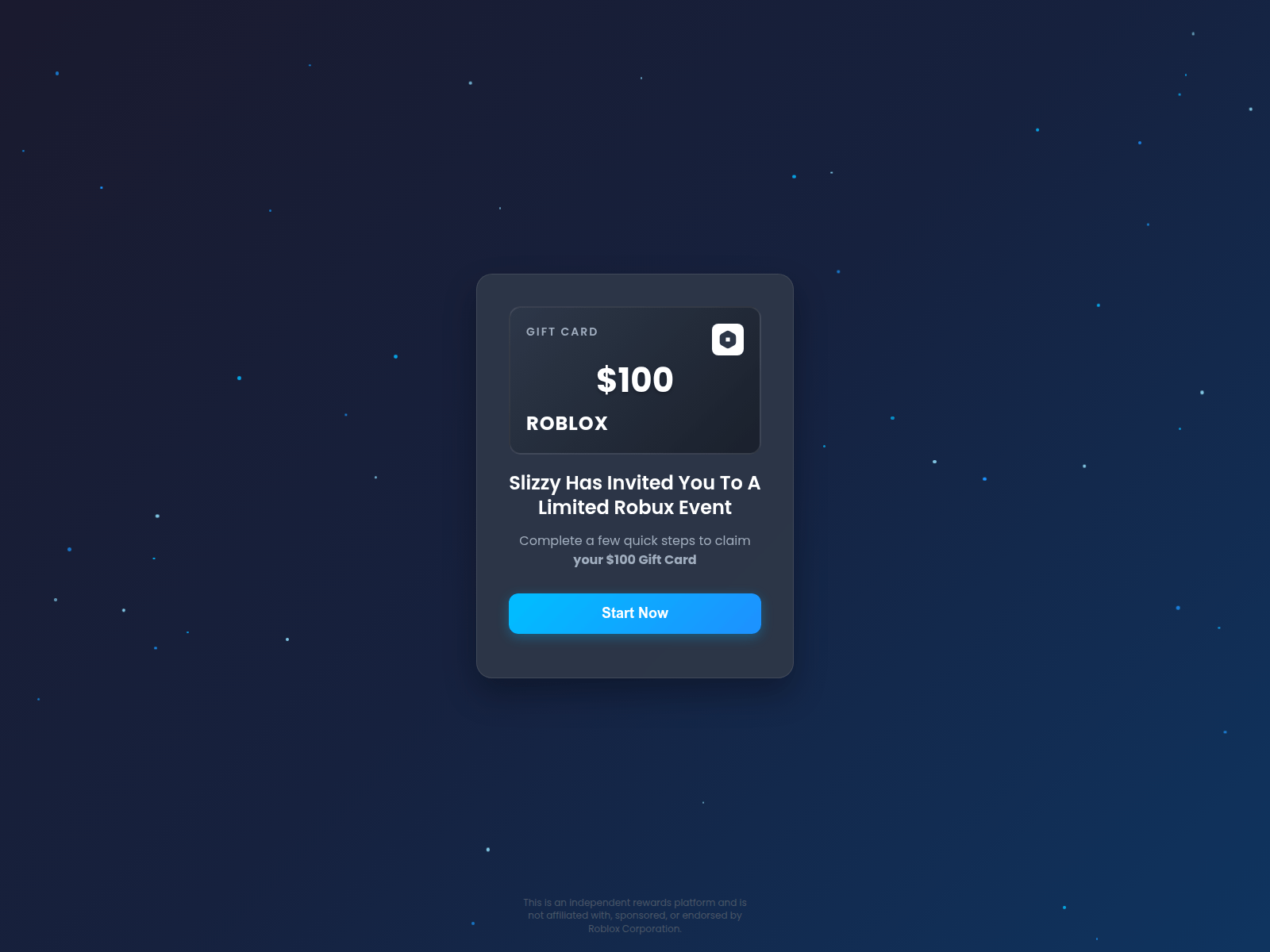 Screenshot of slizzygives.pages.dev