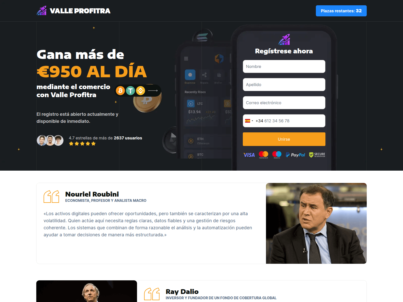 Screenshot of valle-profitra.net