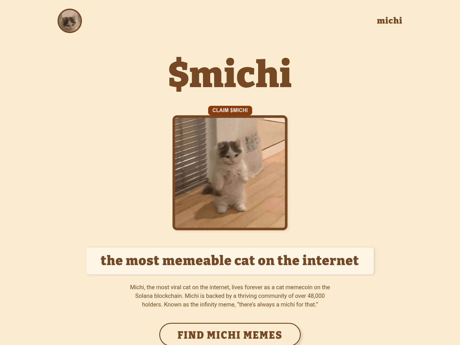 Screenshot of michii.xyz