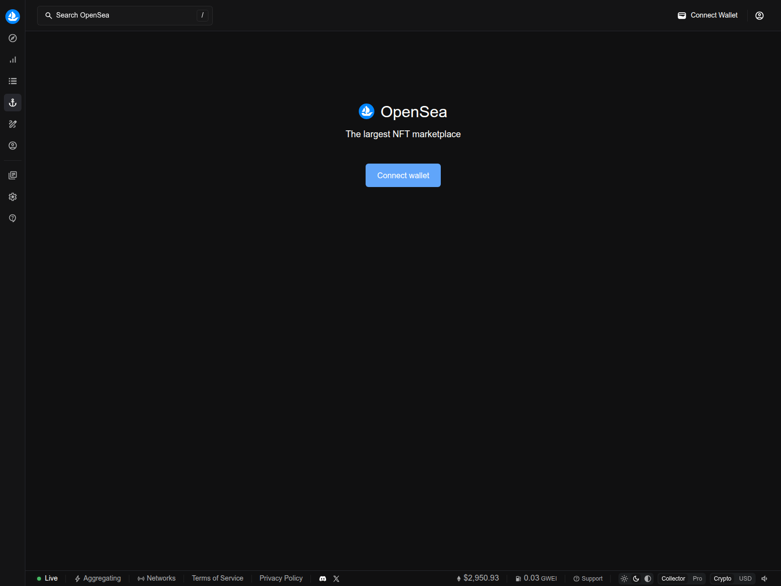 Forensic screenshot of opensea.com.collector-with.com