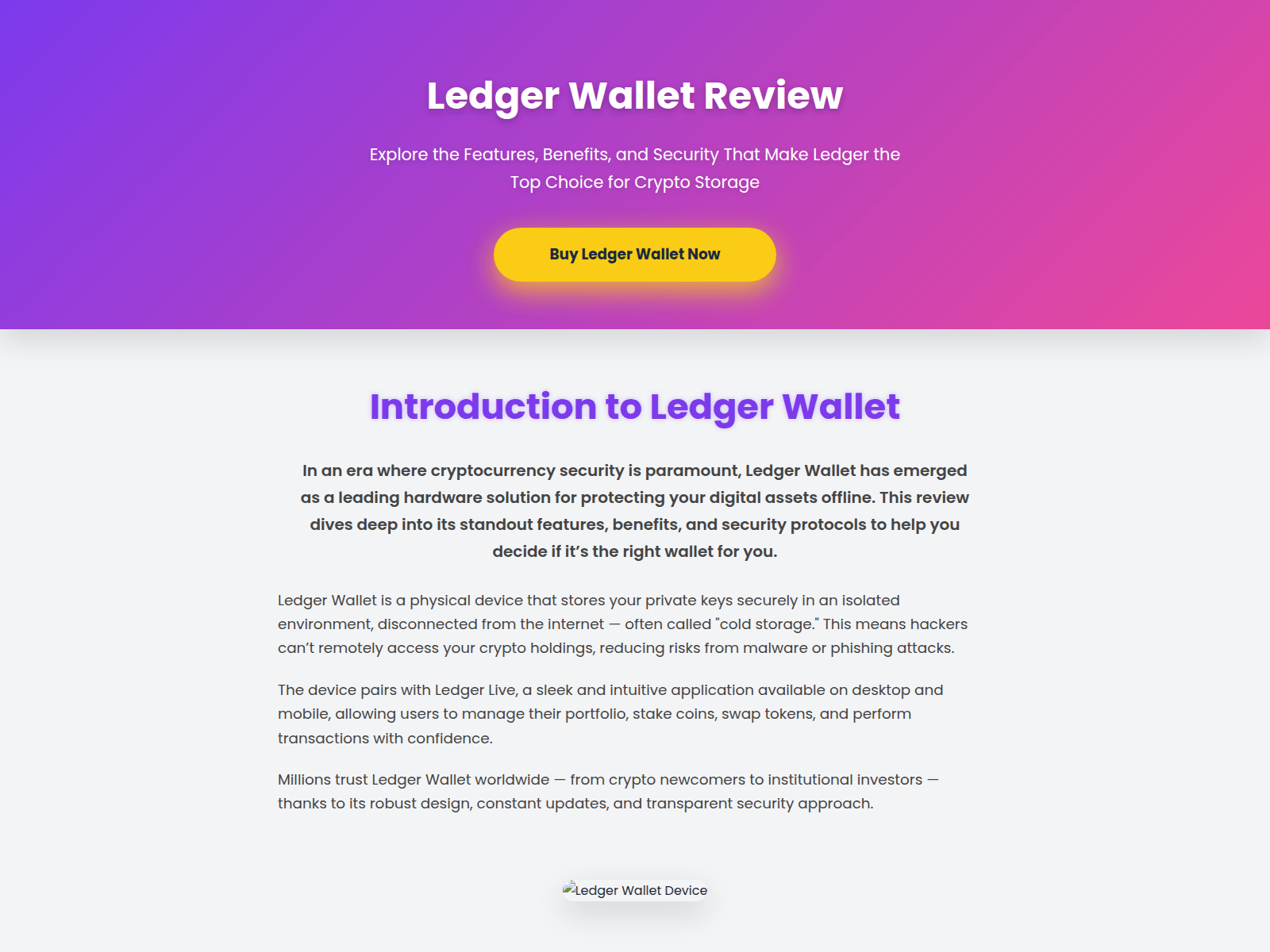 Screenshot of ledger-wallet-qas.pages.dev