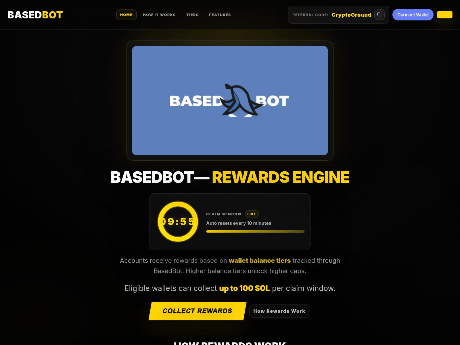 Screenshot of basedbot.digital