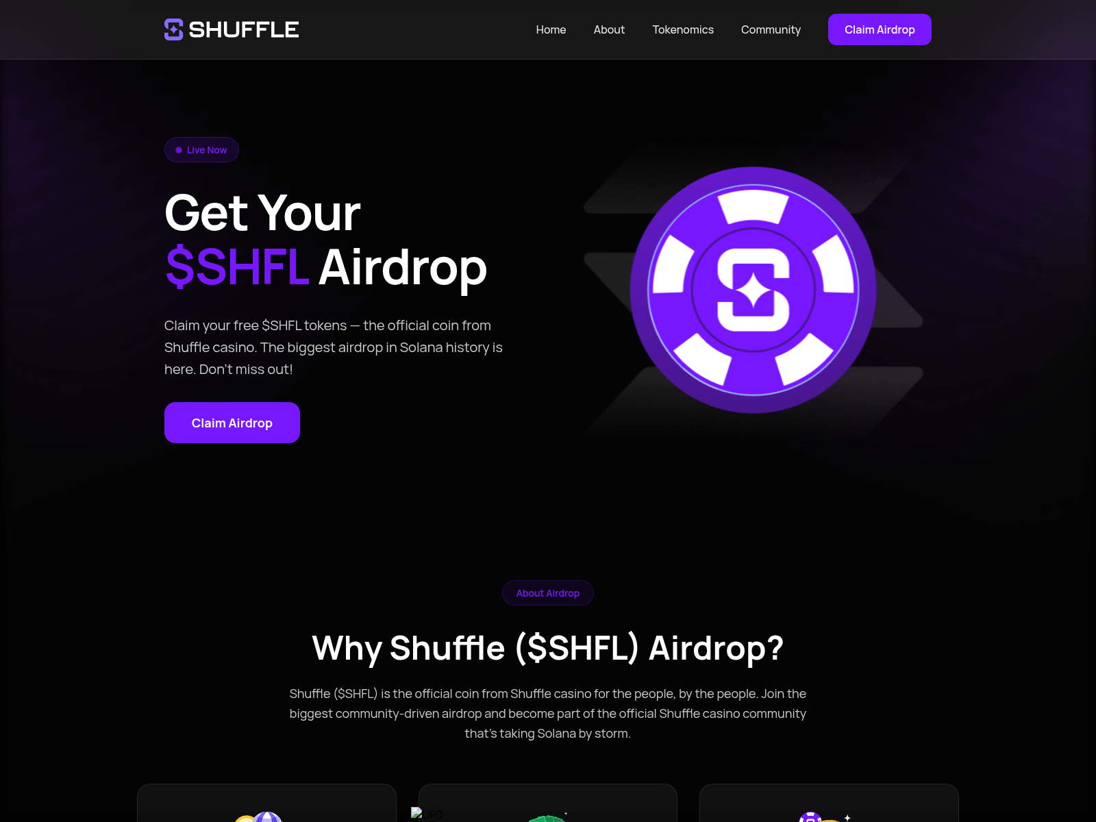 Forensic screenshot of live-shuffle.com