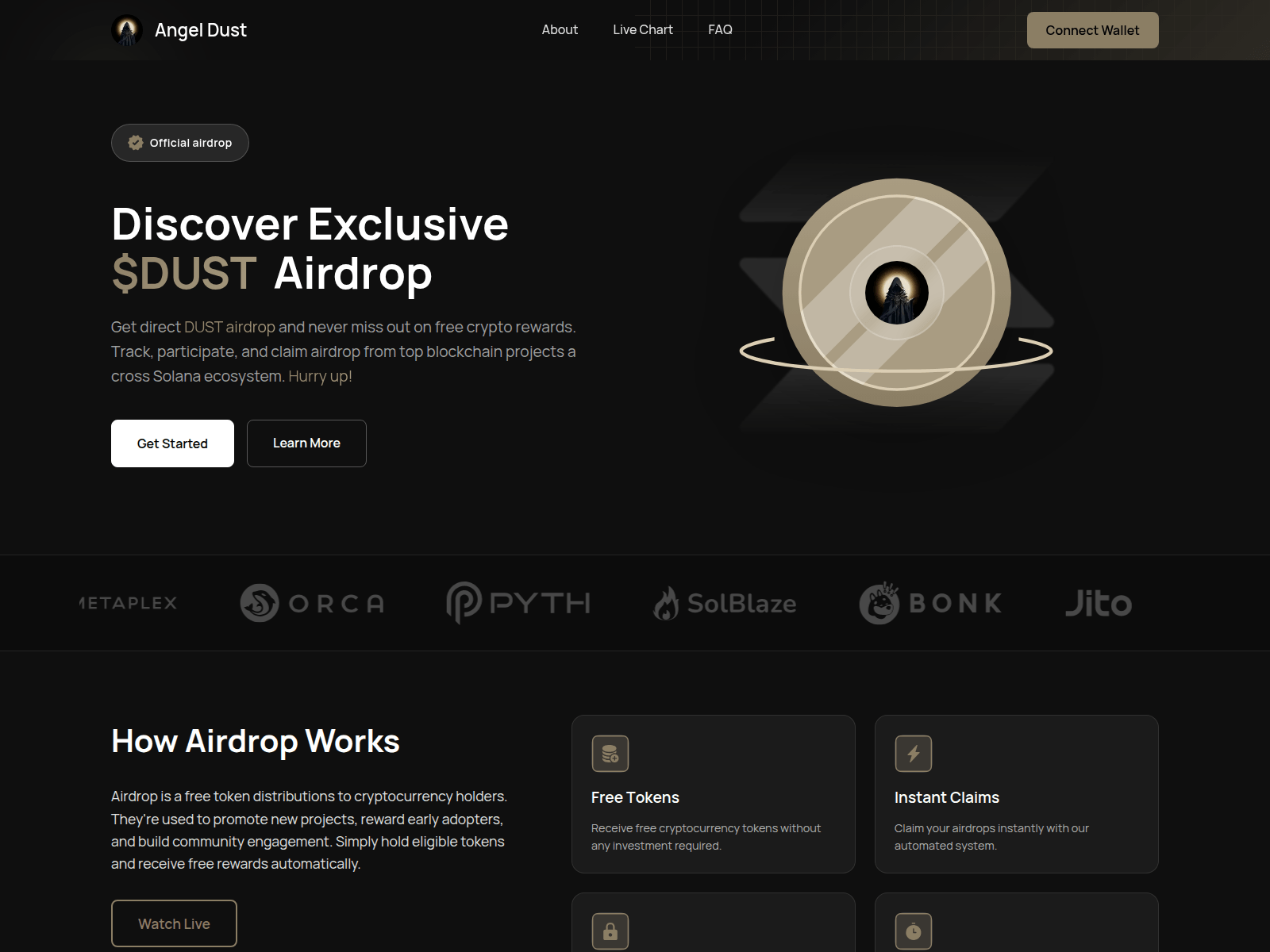 Screenshot of dustcoin.lat