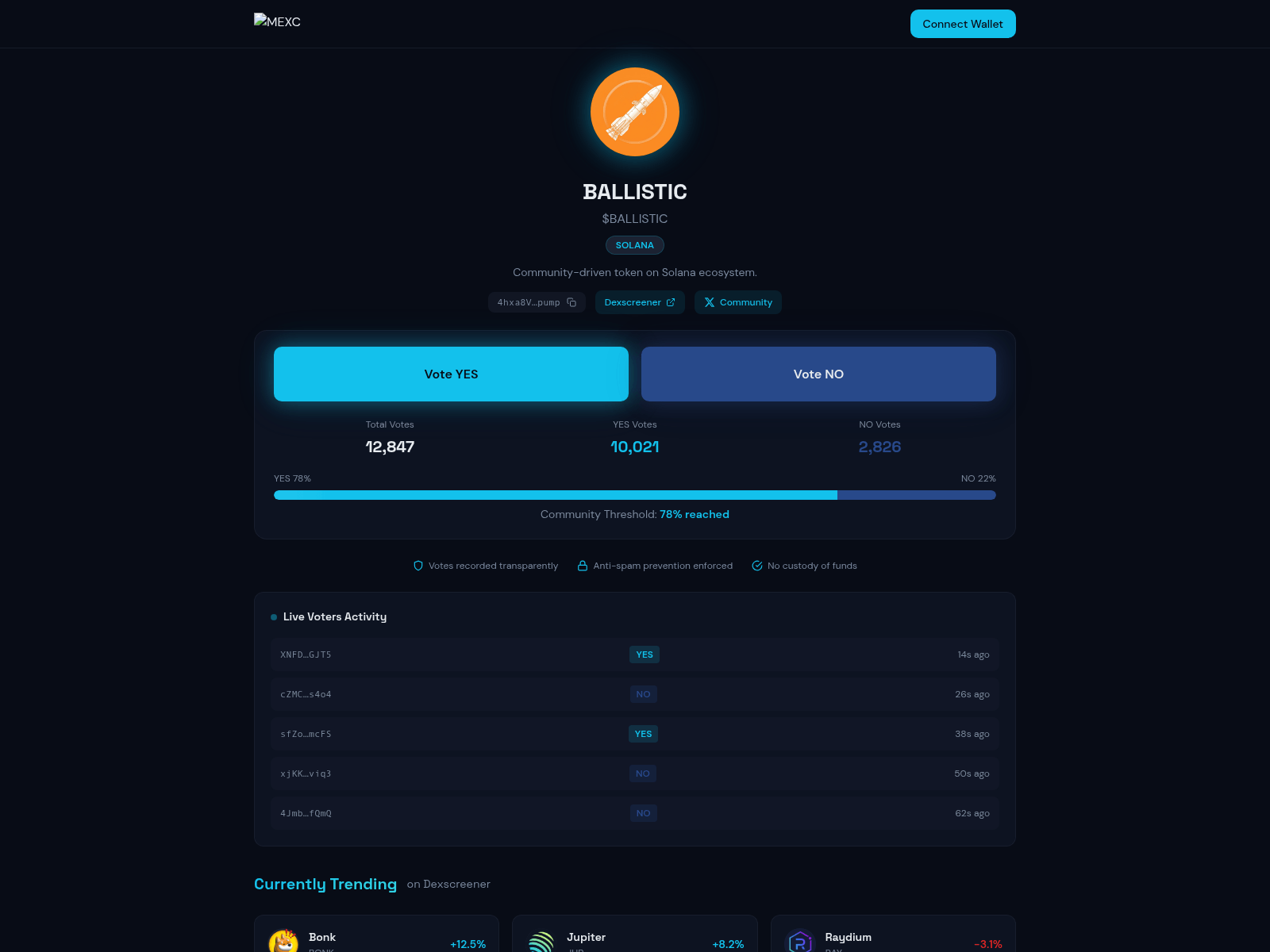 Screenshot of voting-mexc.fun