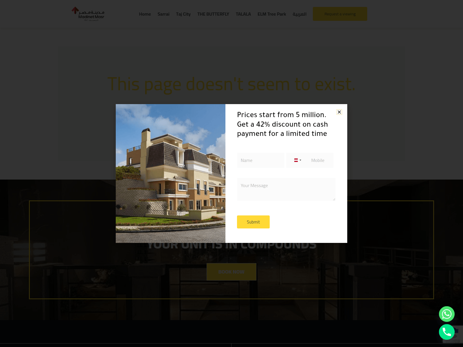 Screenshot of madinat-misr.com