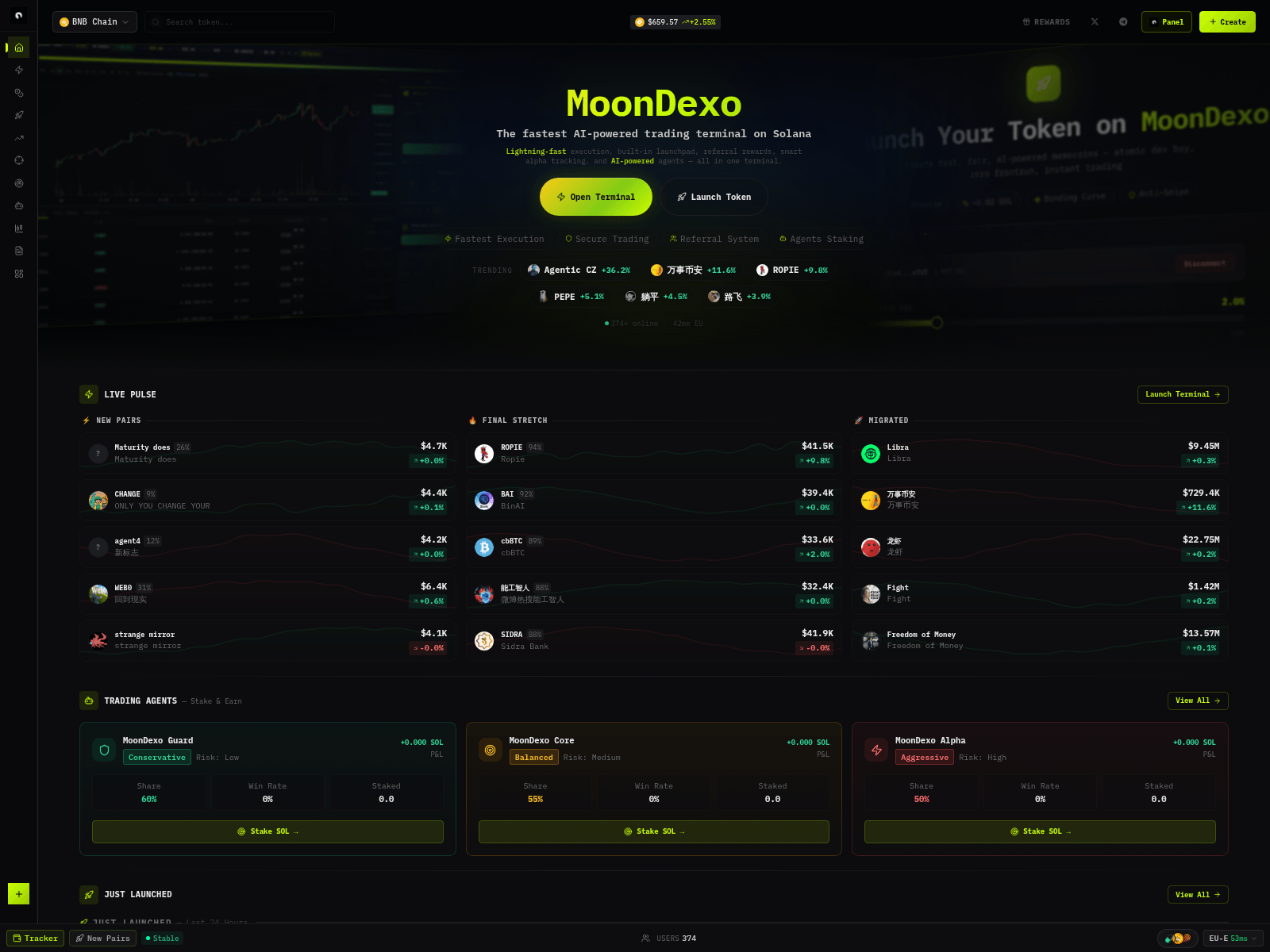 Screenshot of moondexo.com