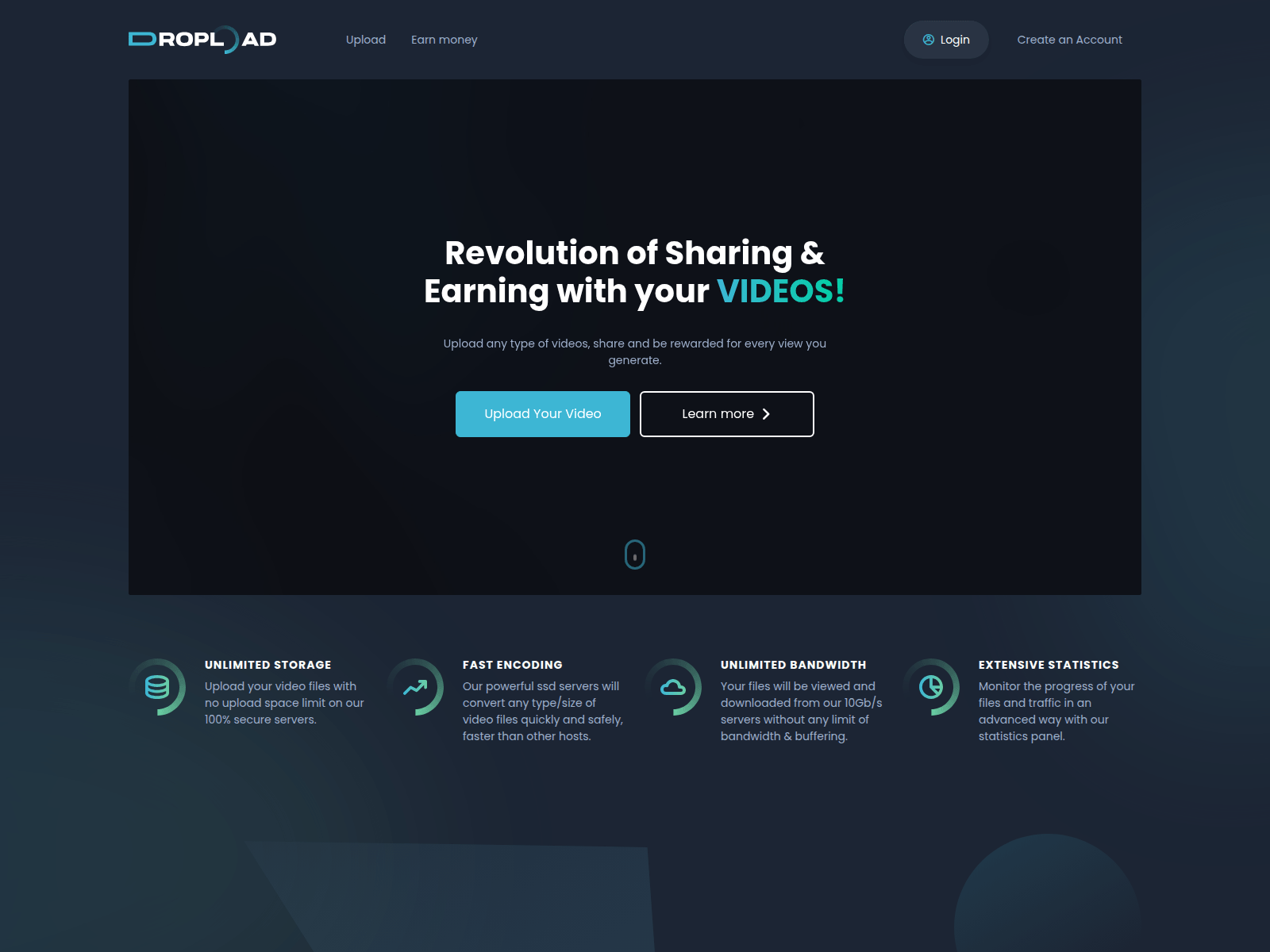 Screenshot of dropload.host