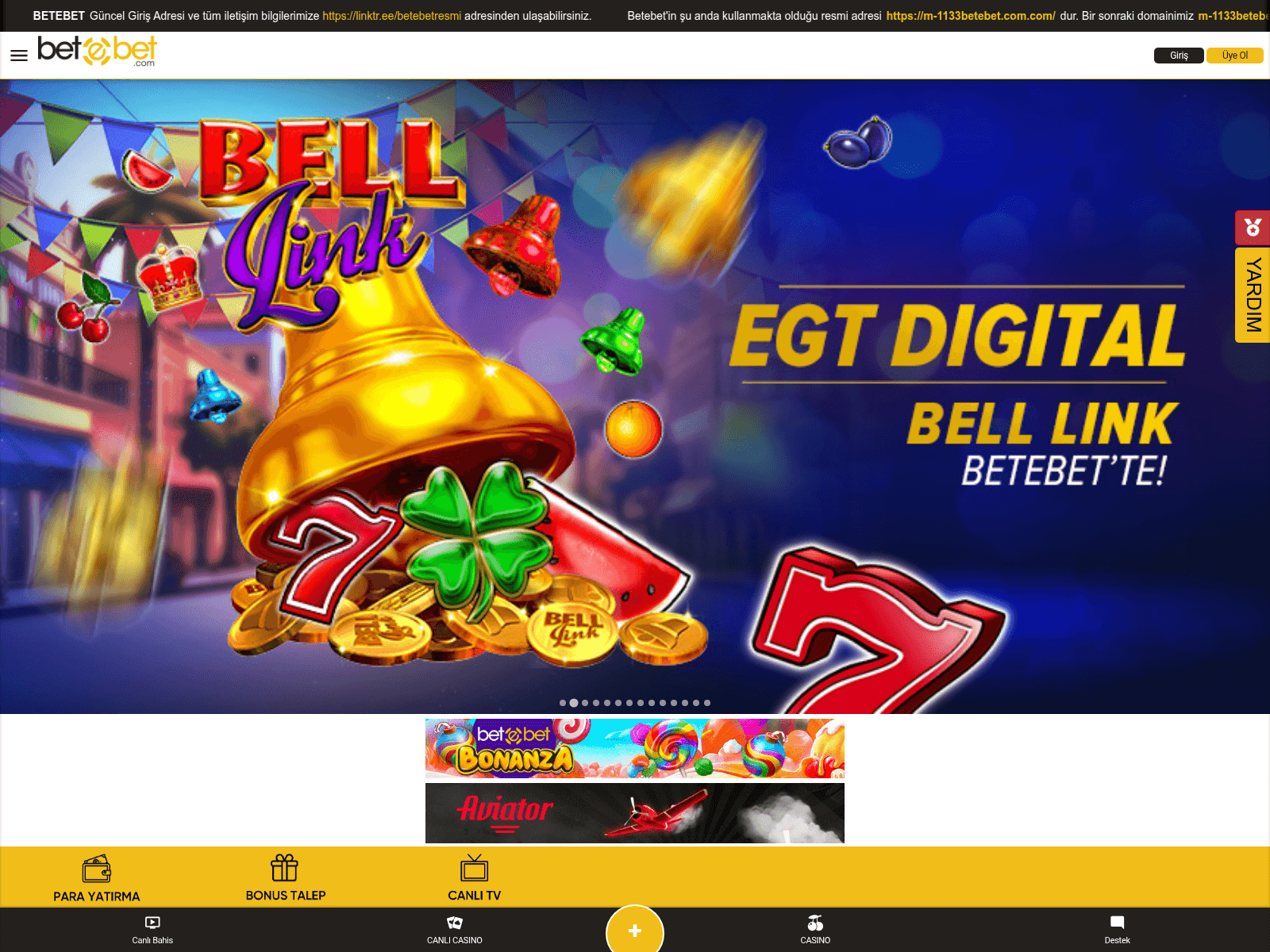 Screenshot of m-1133betebet.com