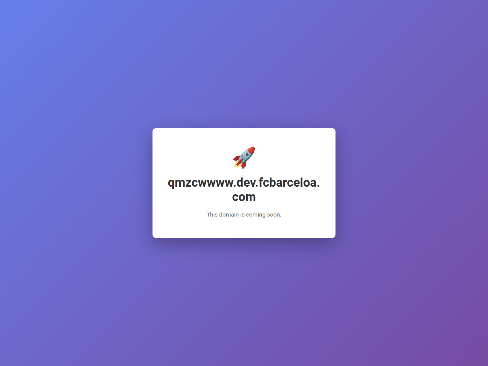 Forensic screenshot of qmzcwwww.dev.fcbarceloa.com