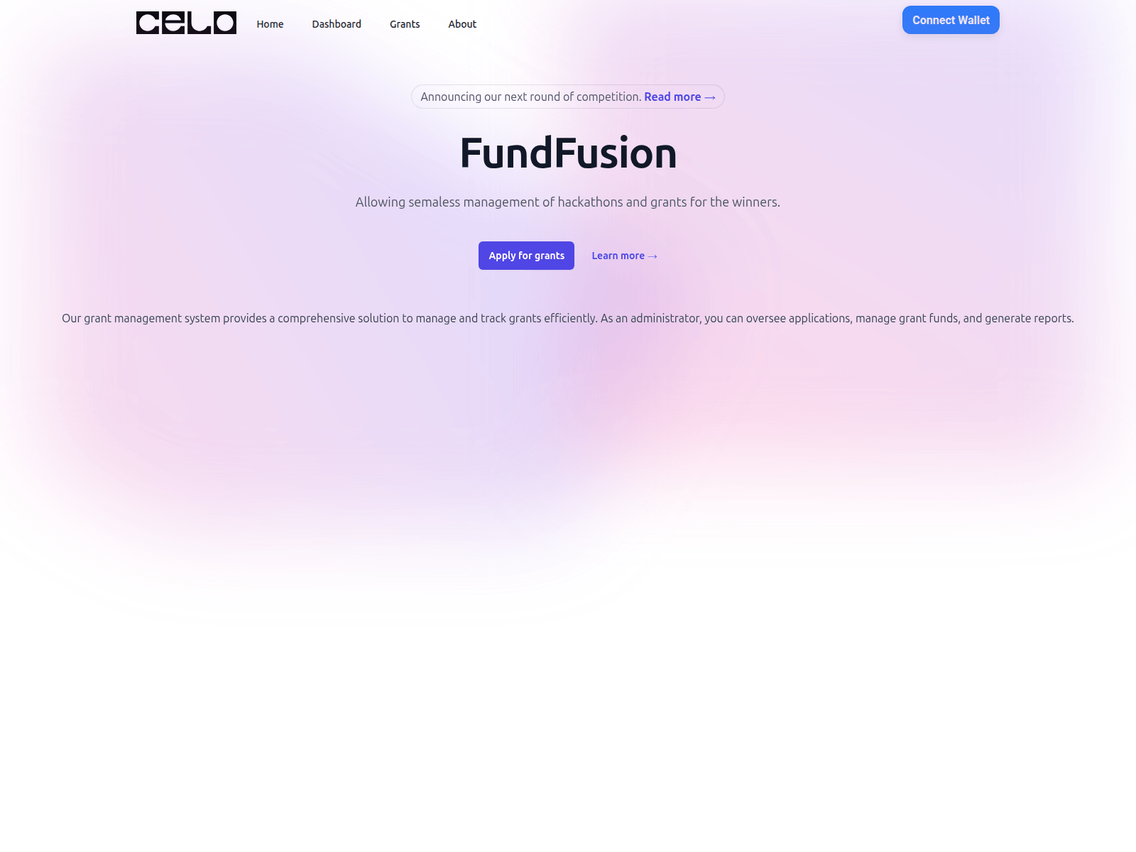 Screenshot of funding-fusion.vercel.app