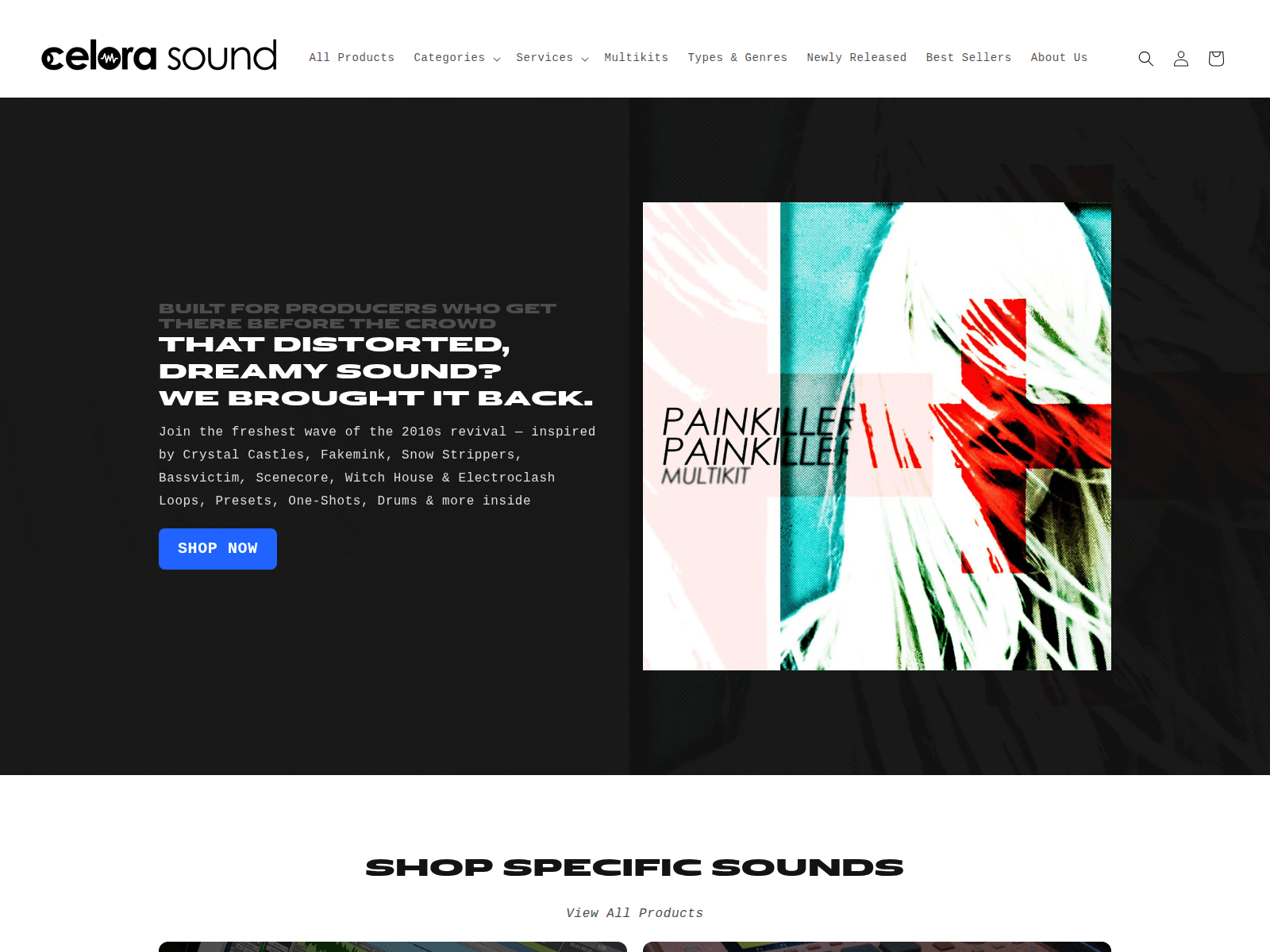 Screenshot of celorasound.com
