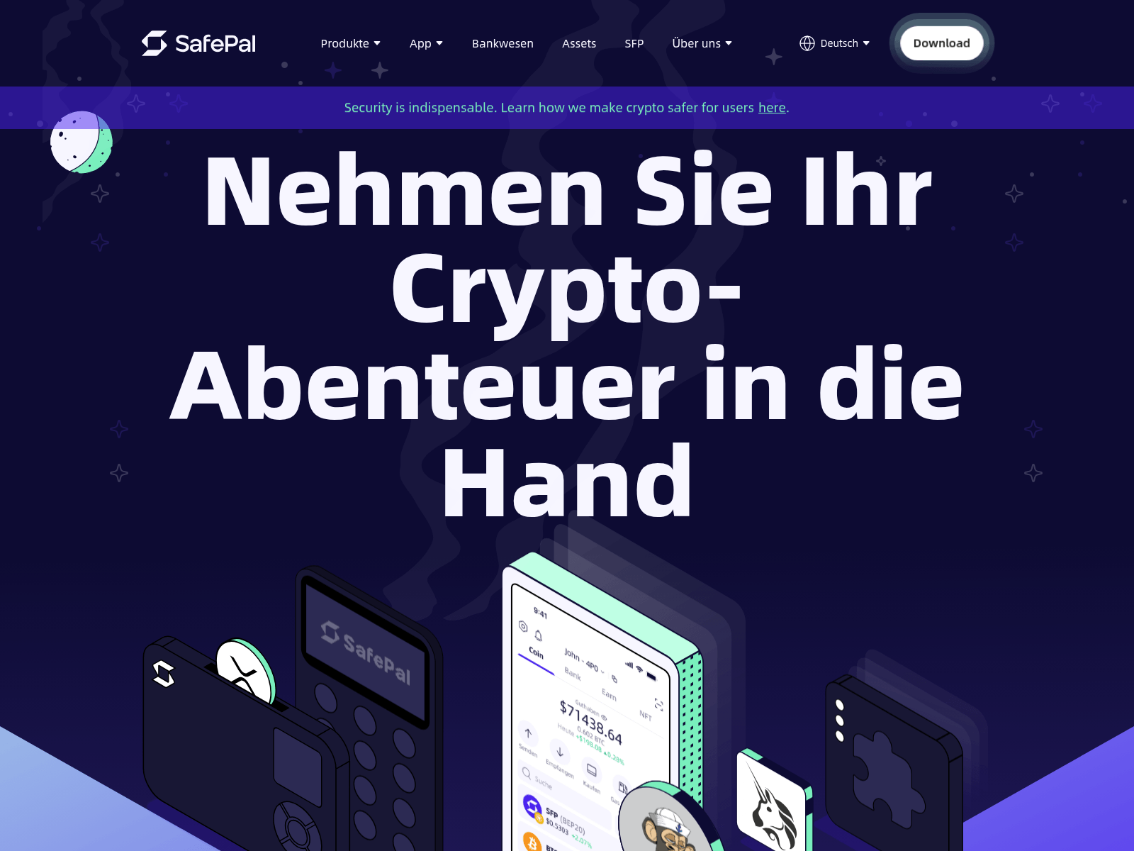 Screenshot of update-safepal.com