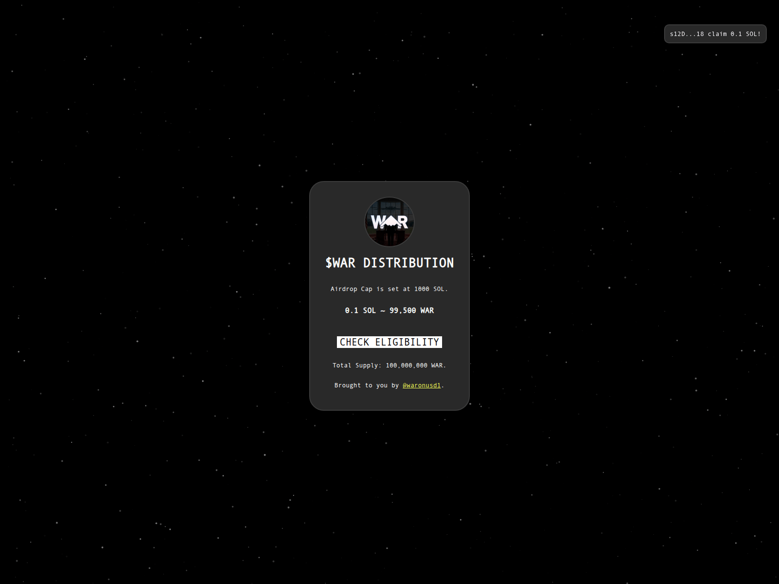 Forensic screenshot of wars-reward.xyz