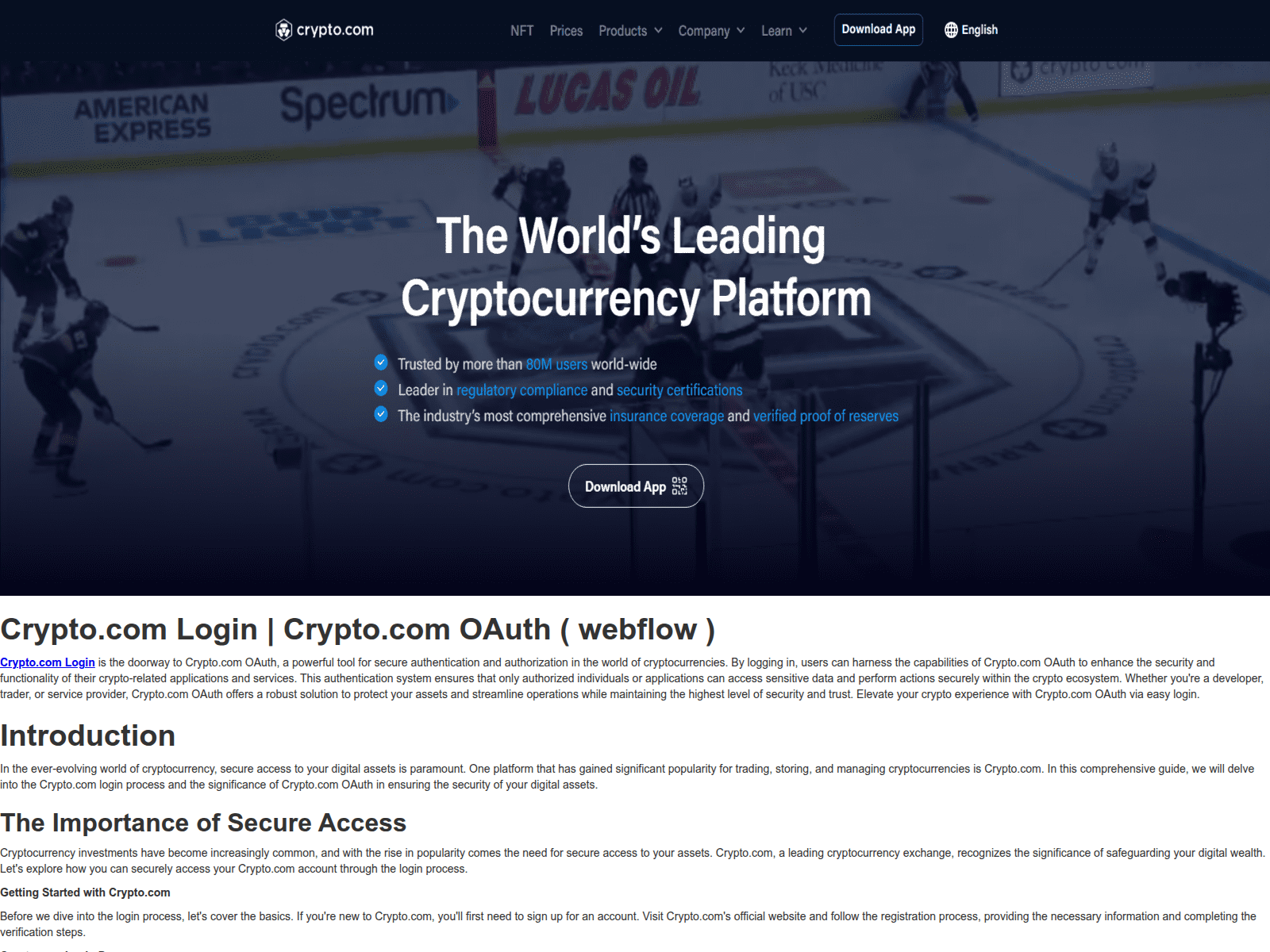Forensic screenshot of cryptacomlginn.webflow.io
