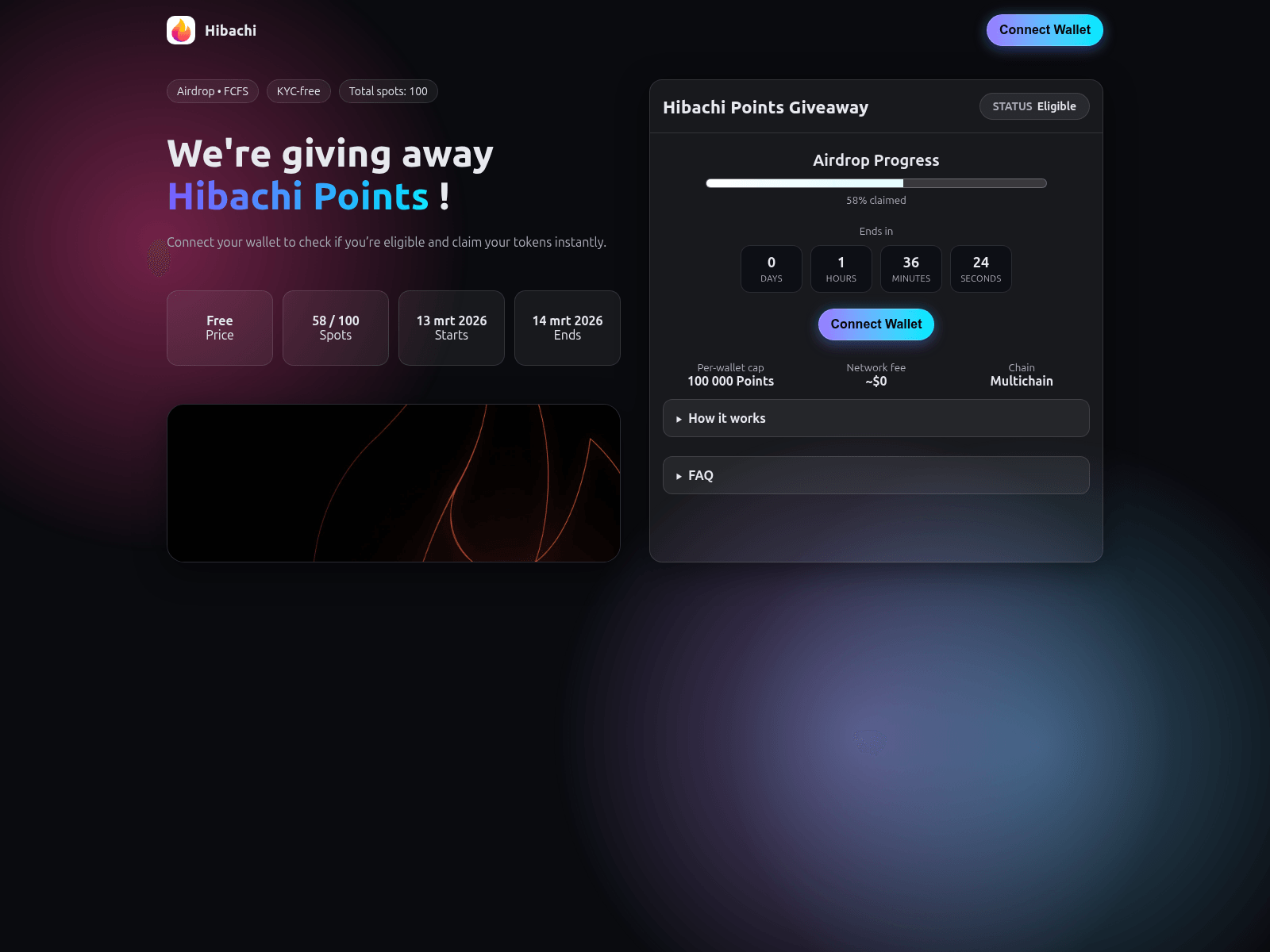 Screenshot of hibachi.app