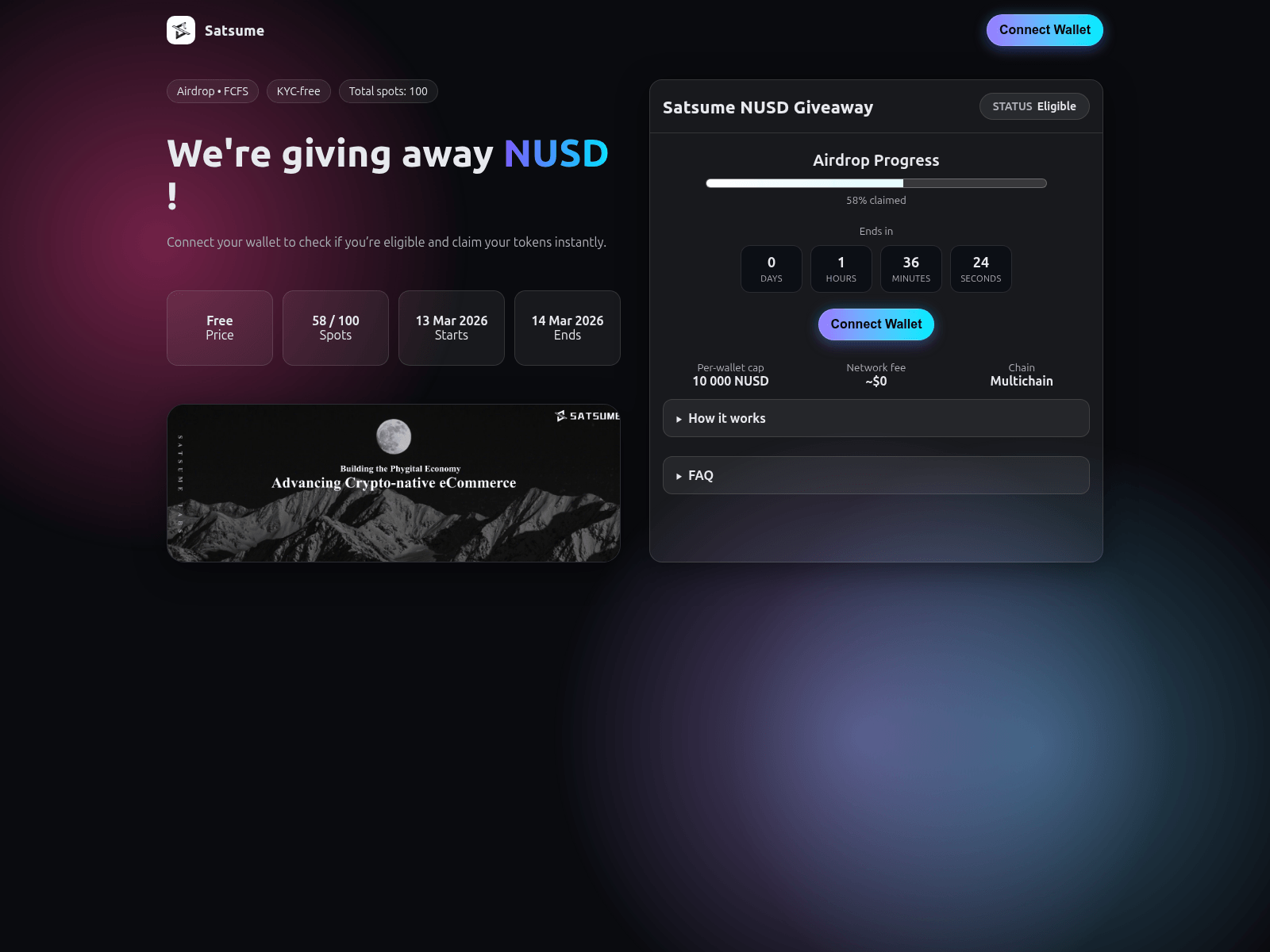 Screenshot of satsume.art