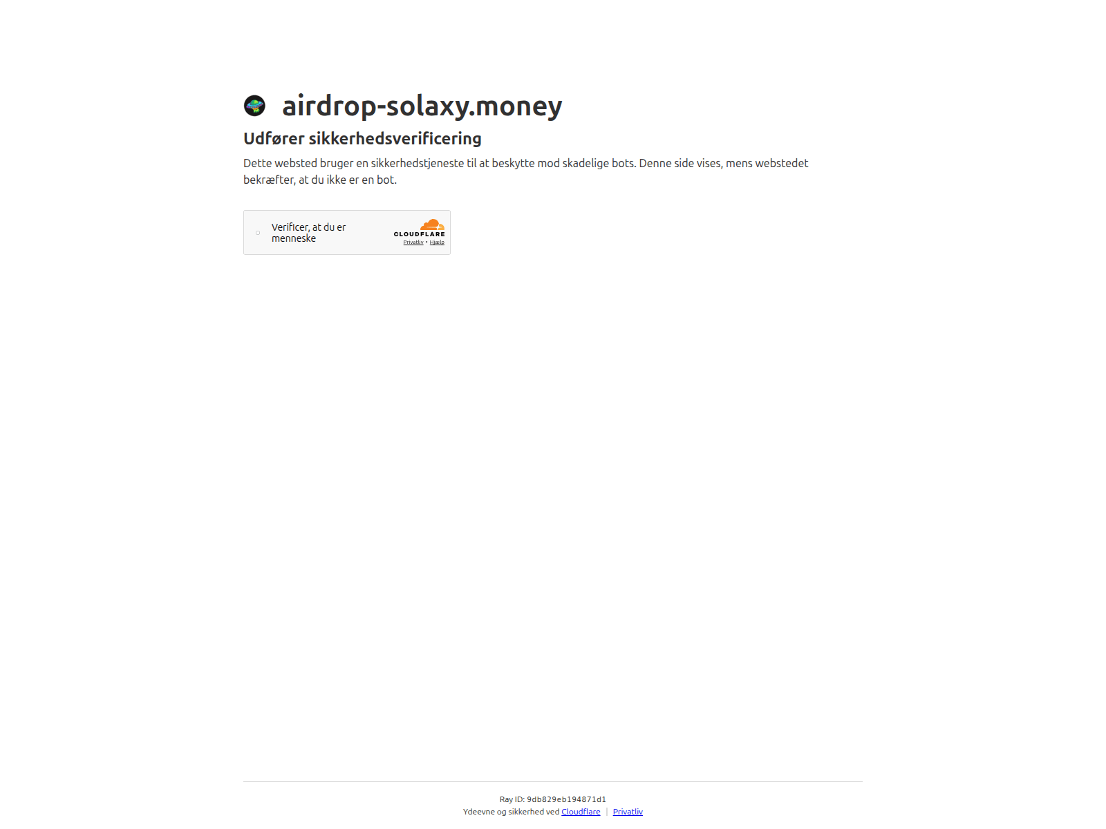 Screenshot of airdrop-solaxy.money