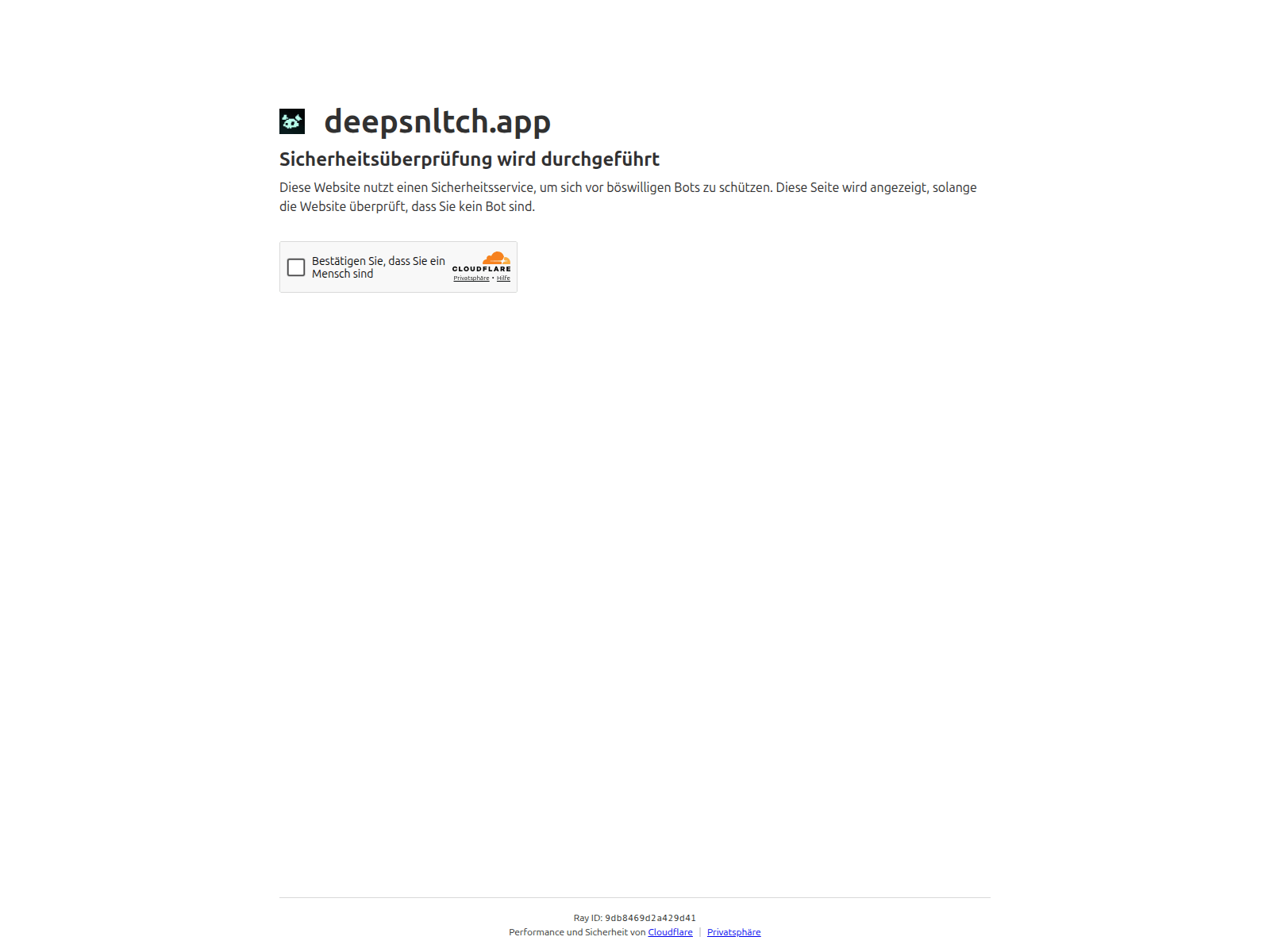 Screenshot of deepsnltch.app