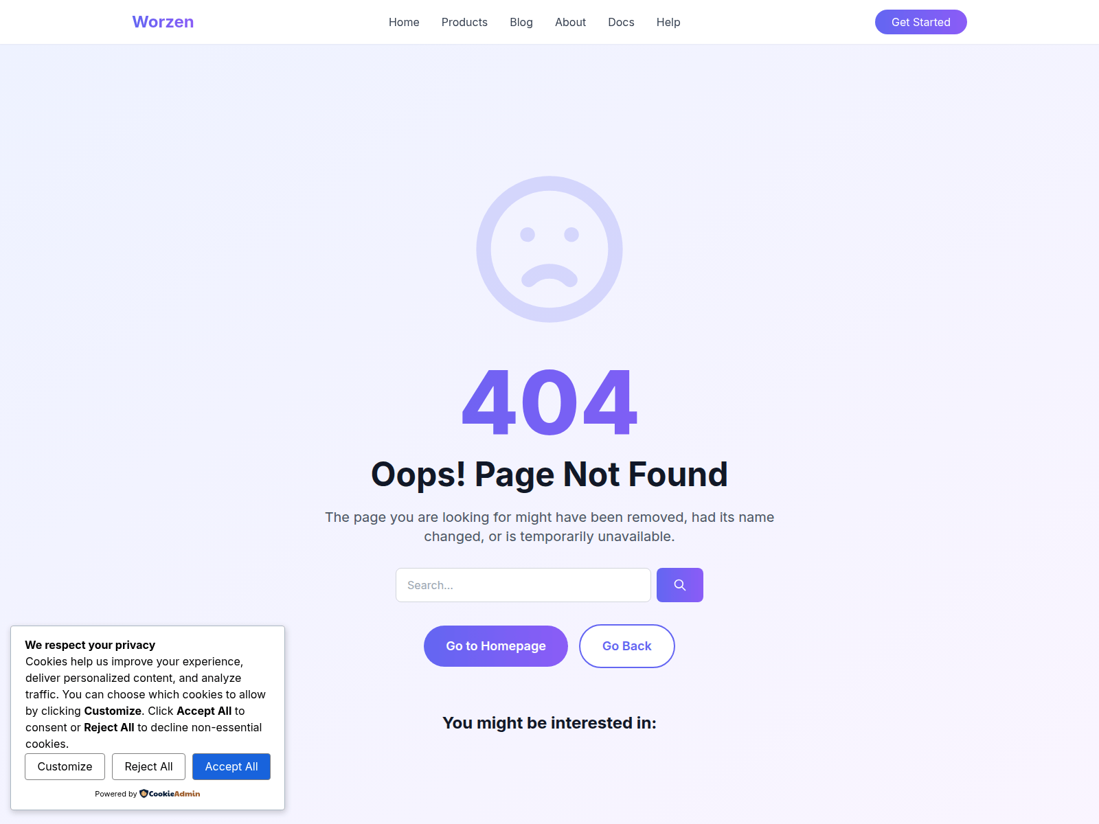Screenshot of worzen.com