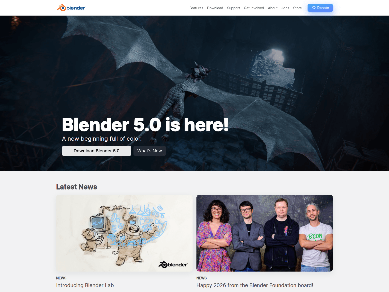 Screenshot of studio-blender.com