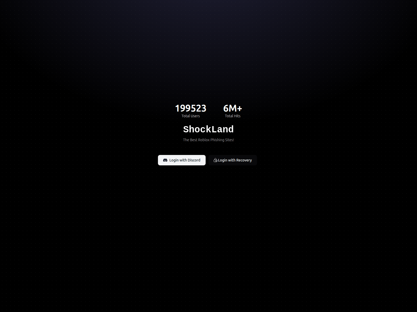 Screenshot of shockify.st