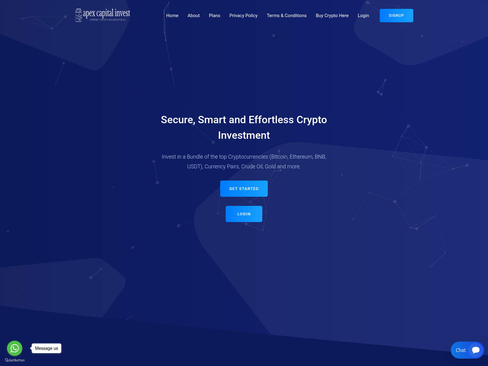Screenshot of apexcapitalinvest.com