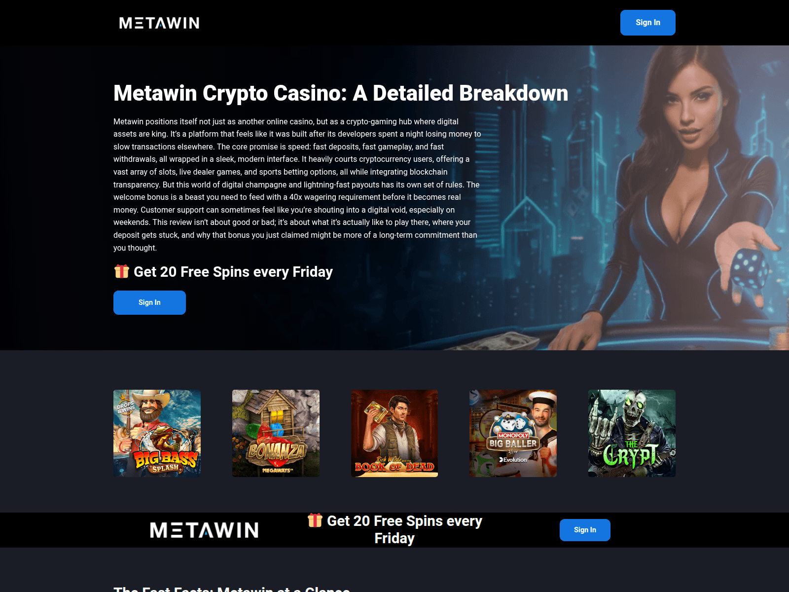 Screenshot of metawin.best