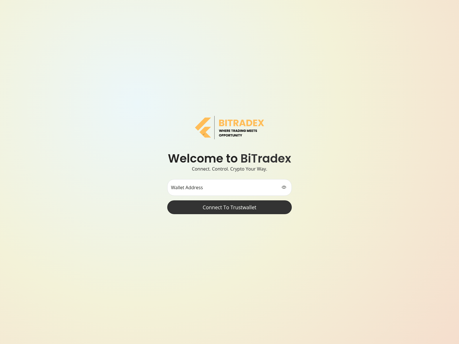 Screenshot of www.bitradex.live