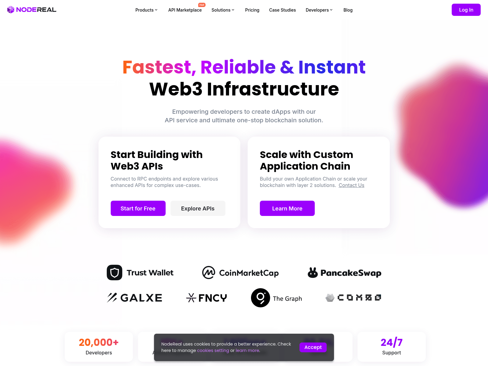 Forensic screenshot of nodereal.io