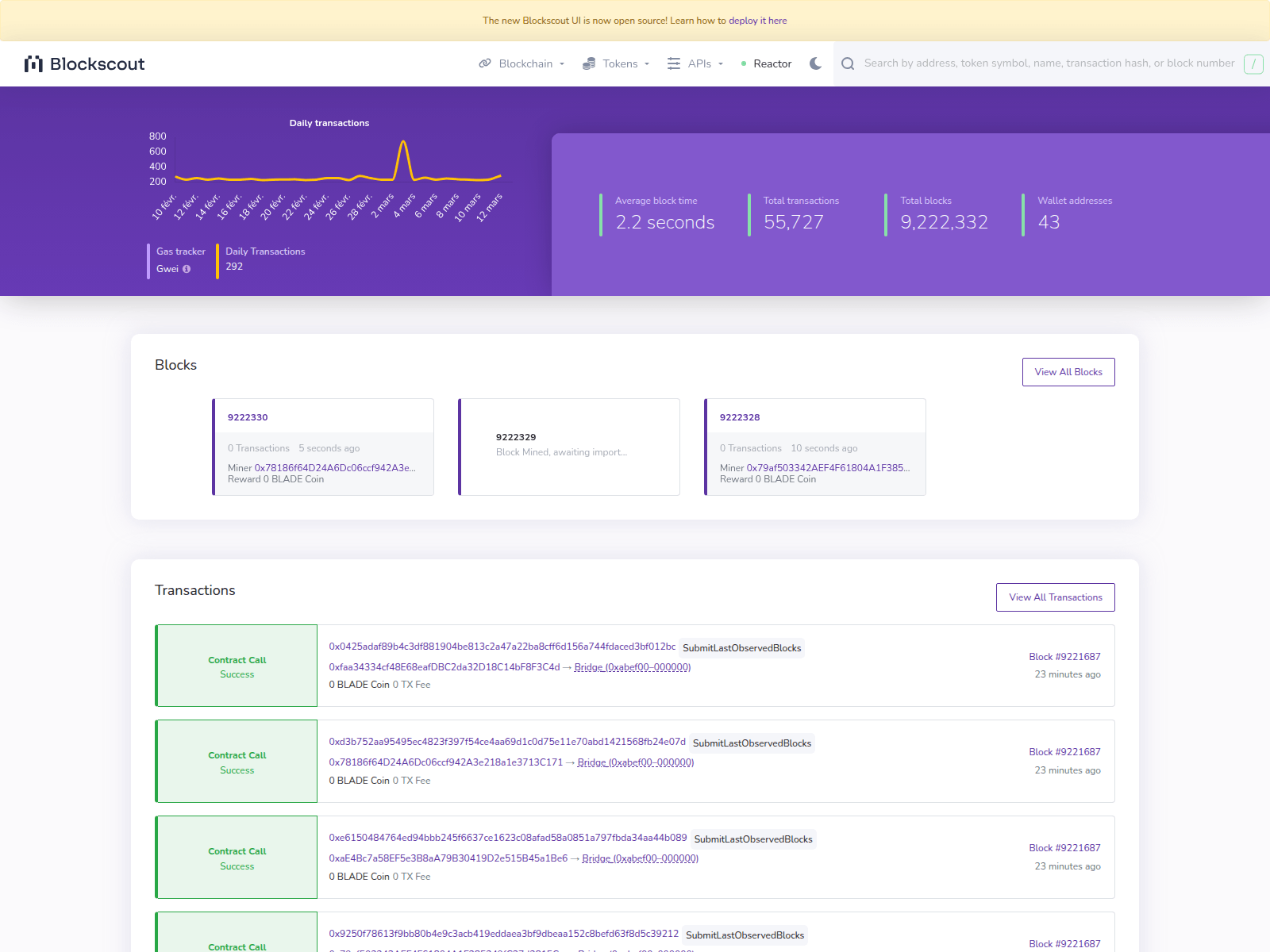 Forensic screenshot of explorer-reactor.mainnet.ethernal.work