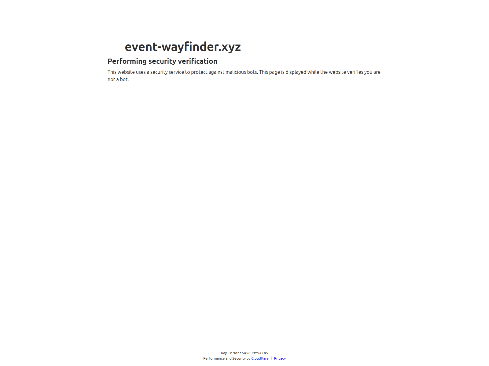 Forensic screenshot of event-wayfinder.xyz