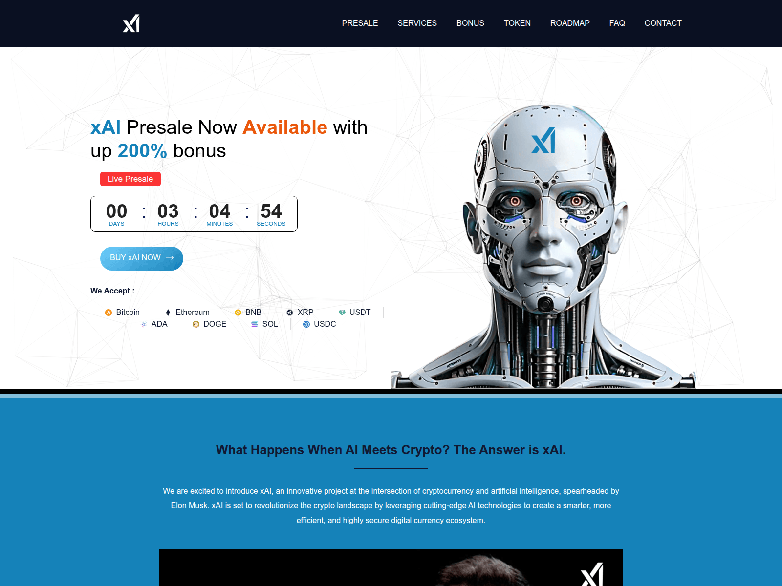 Forensic screenshot of project-xai.com
