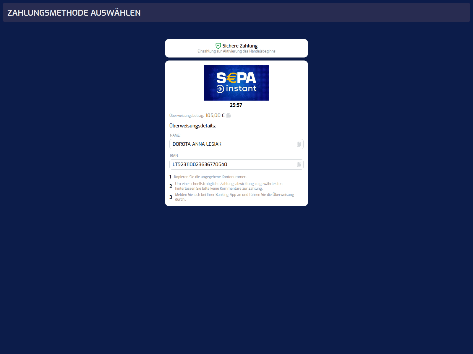 Screenshot of ezpay.cfd