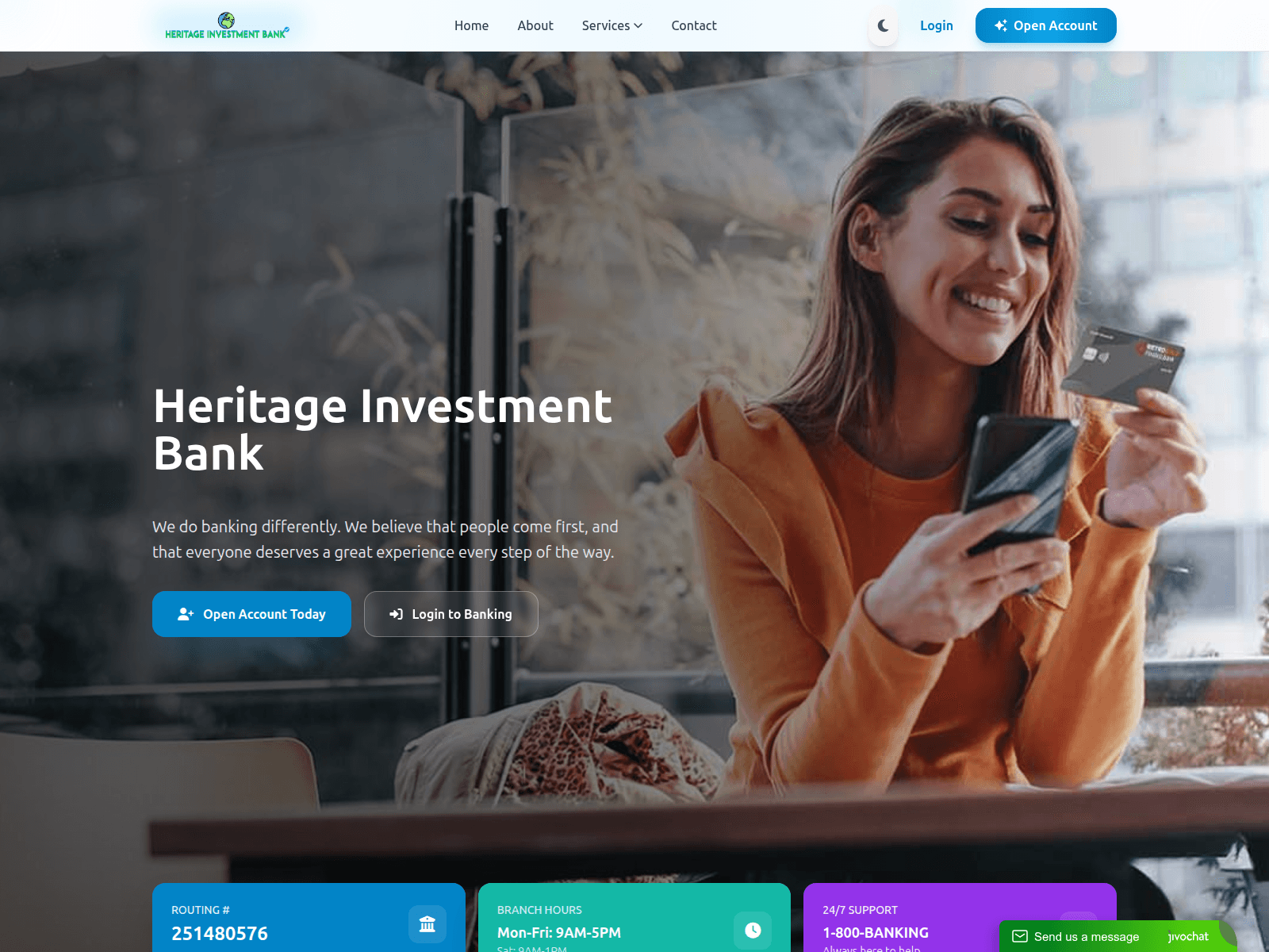 Screenshot of heritageinvestmentunion.com