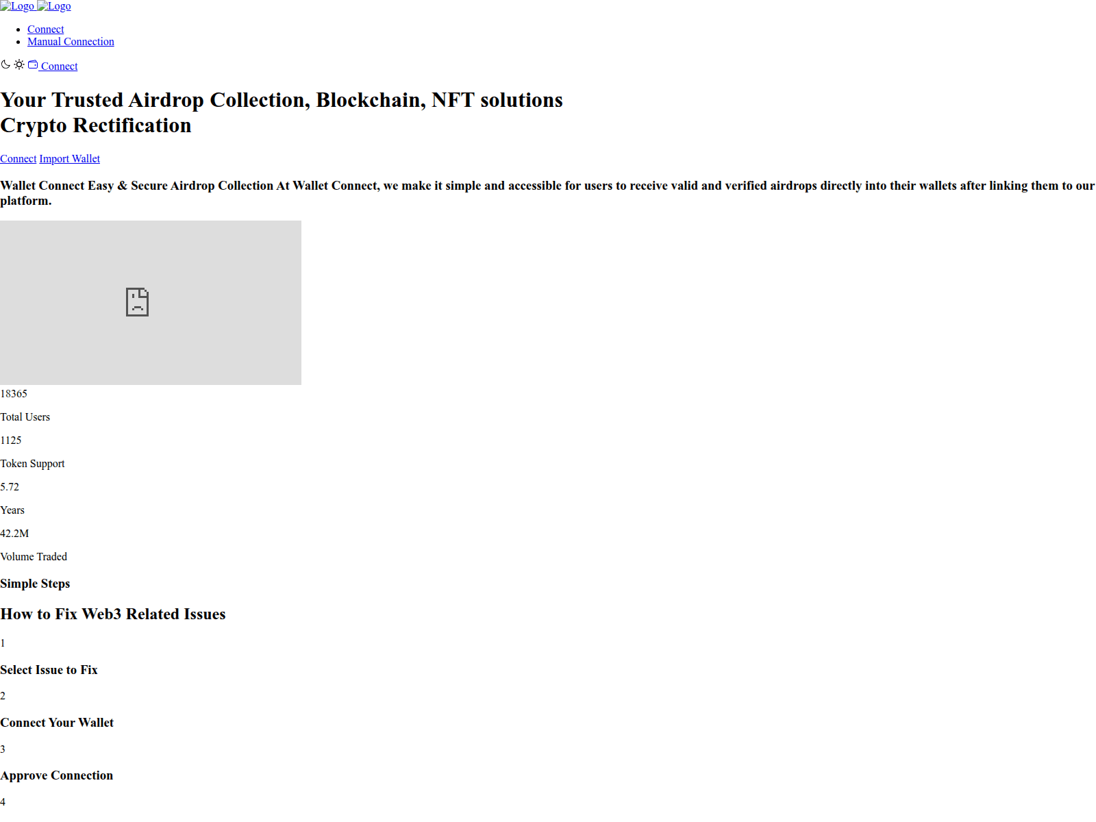 Screenshot of walletrecoverry.com