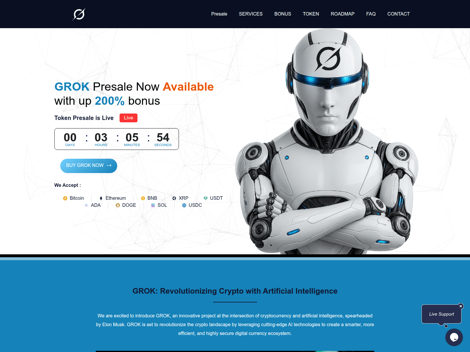 Screenshot of groknetwork.net